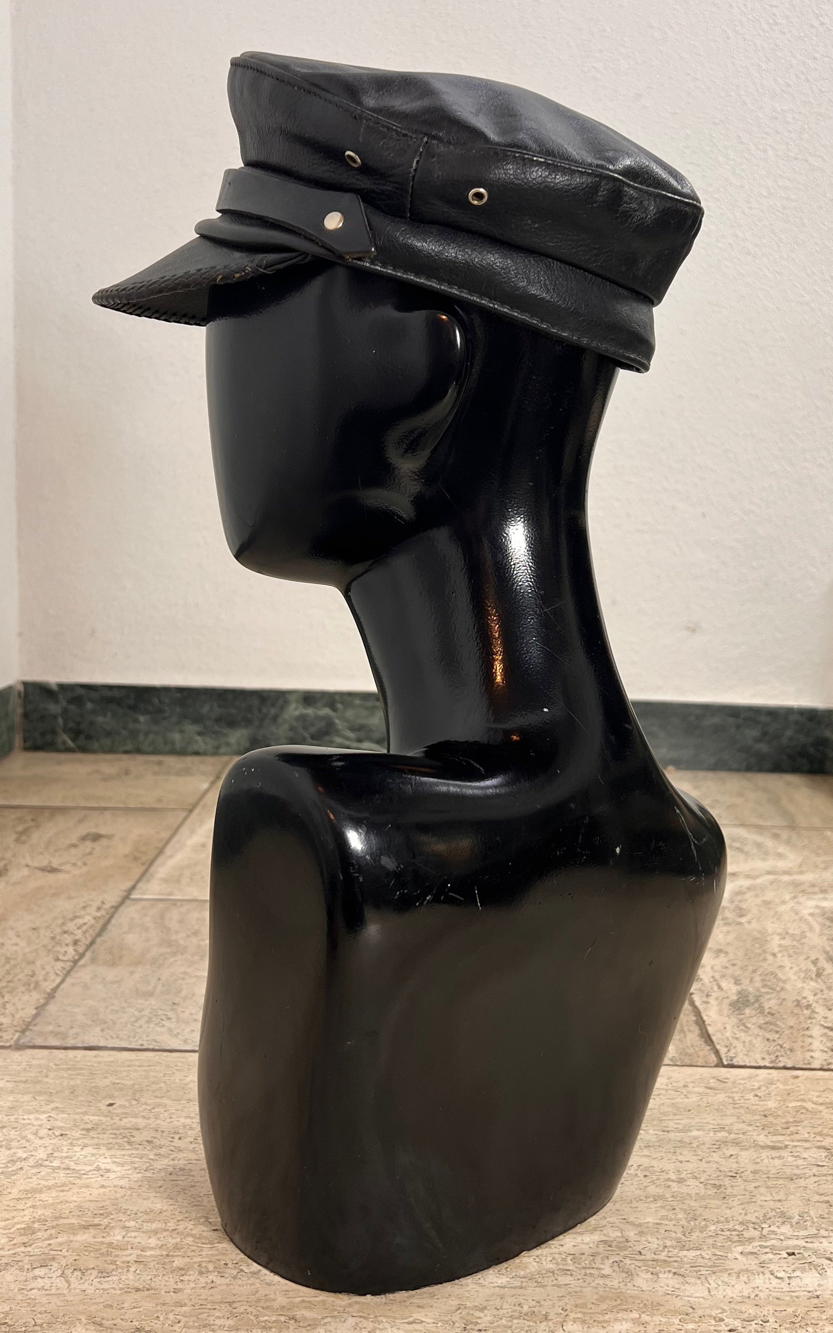 Vintage 70s Leather Cap by the Leather Works California