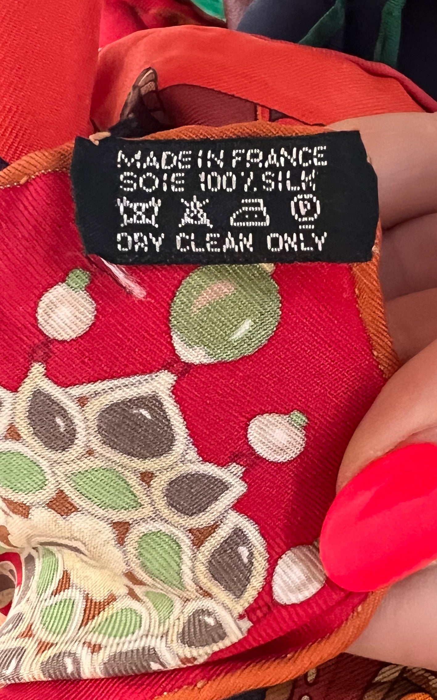 Vintage Hermes Parures des Maharajas Silk Foulard