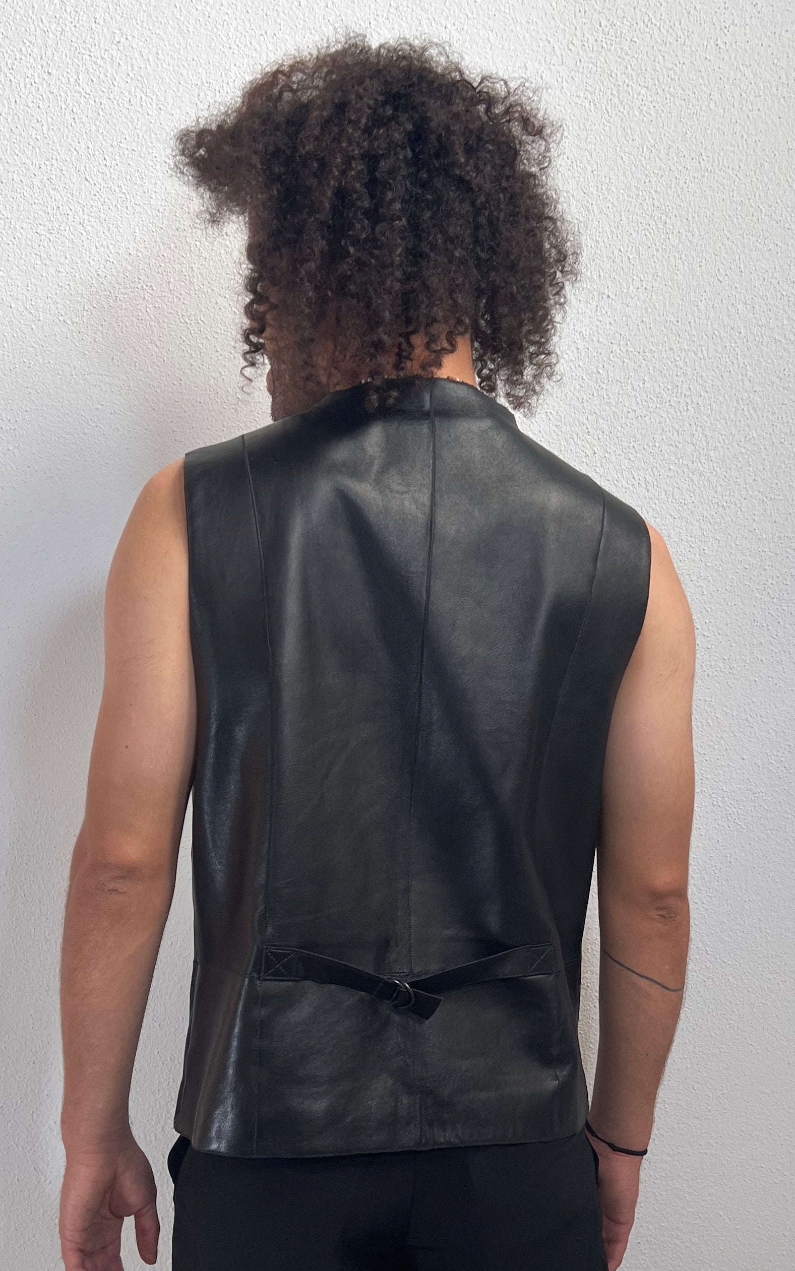 Vintage MENS Leather Waistcoat