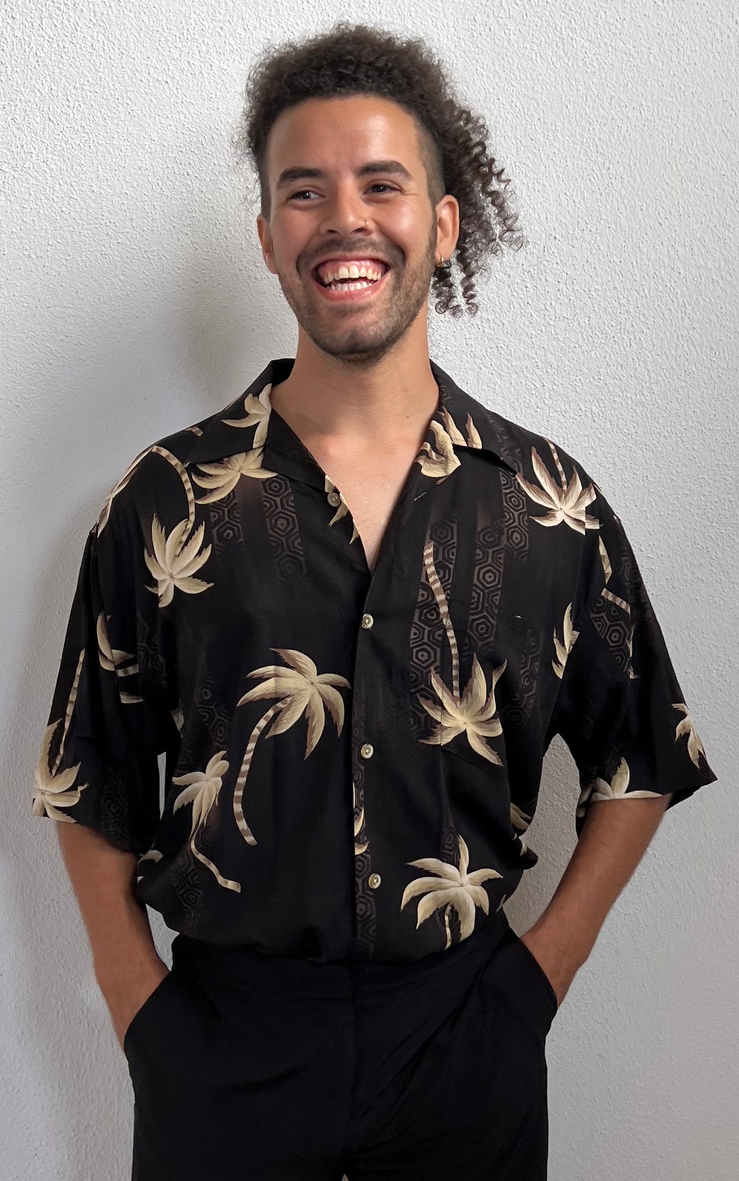 Vintage MENS Bamboo Hawaii Shirt