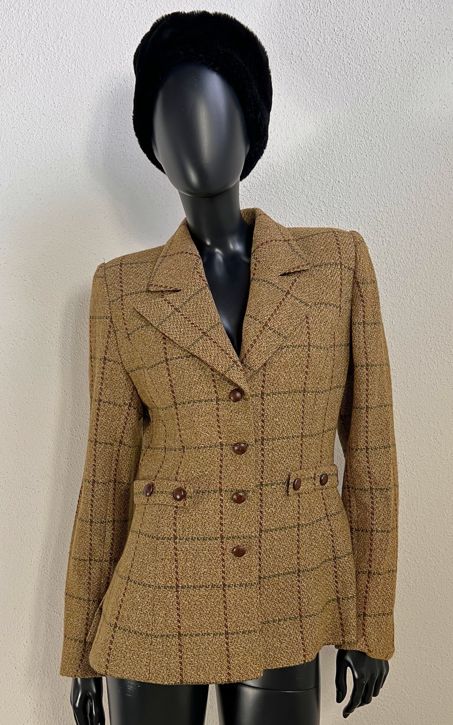 Vintage Valentino Miss V Glencheck Blazer