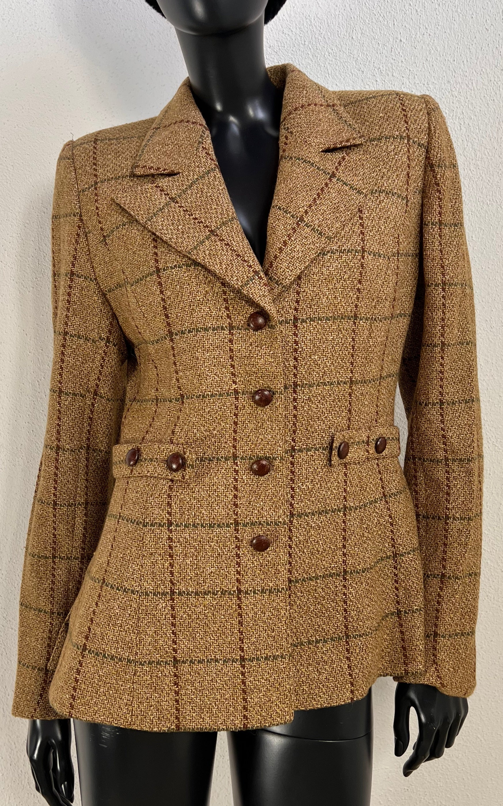 Vintage Valentino Miss V Glencheck Blazer