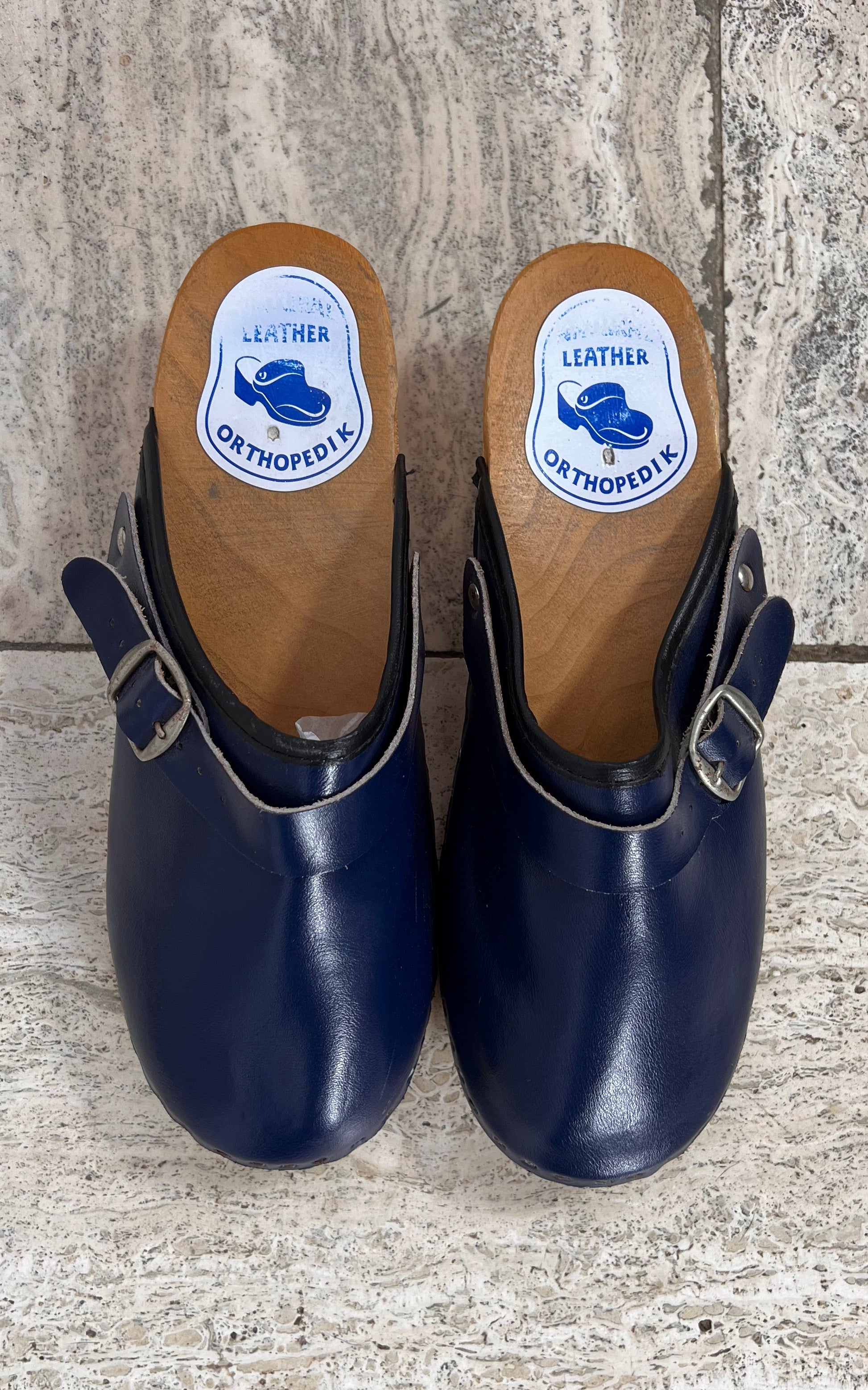 Vintage Navy 70s Clogs 41