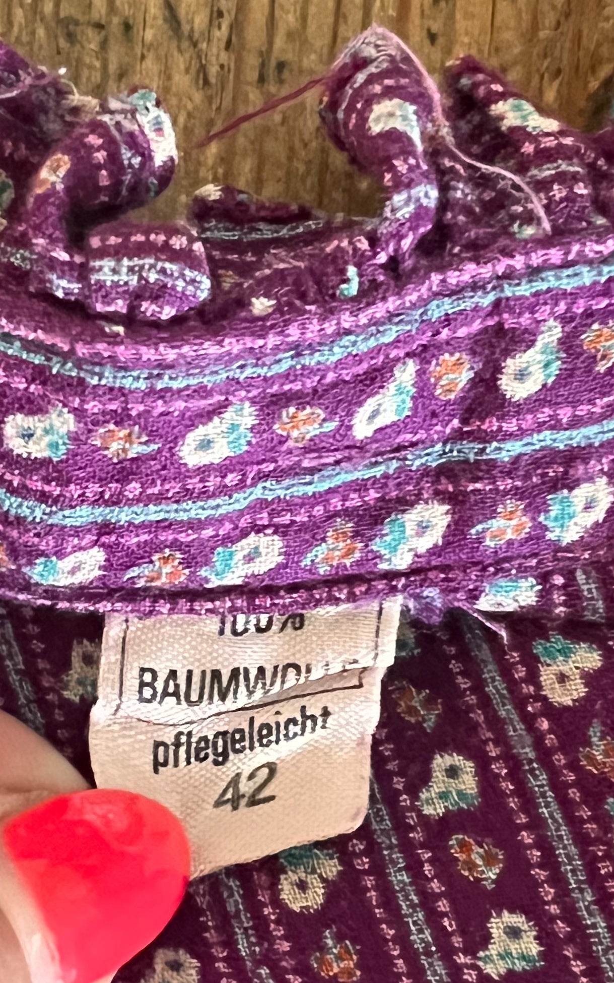Vintage 70s Little Flower Prairie Blouse