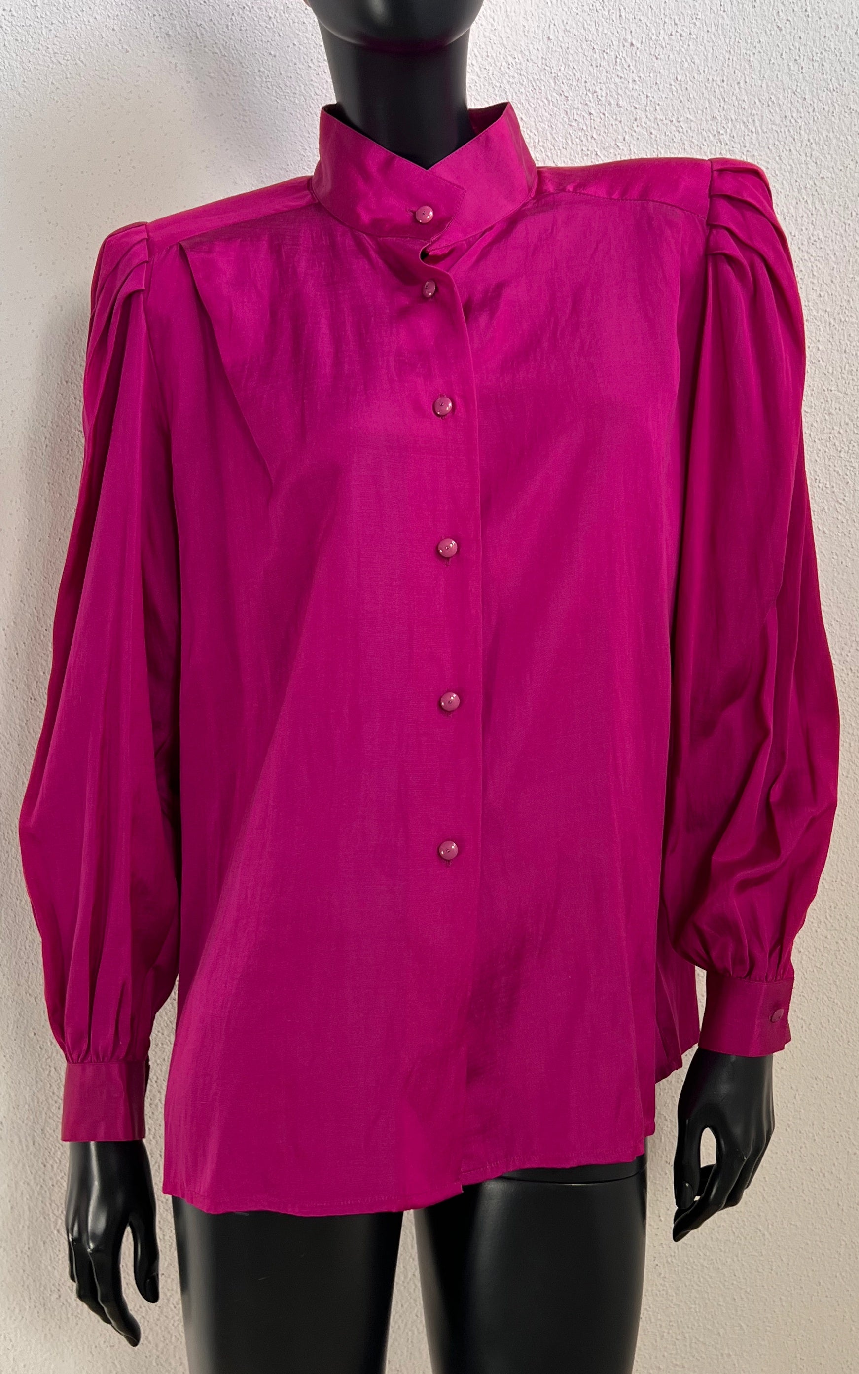 Vintage 80s Deadstock Silk Cotton Blouse