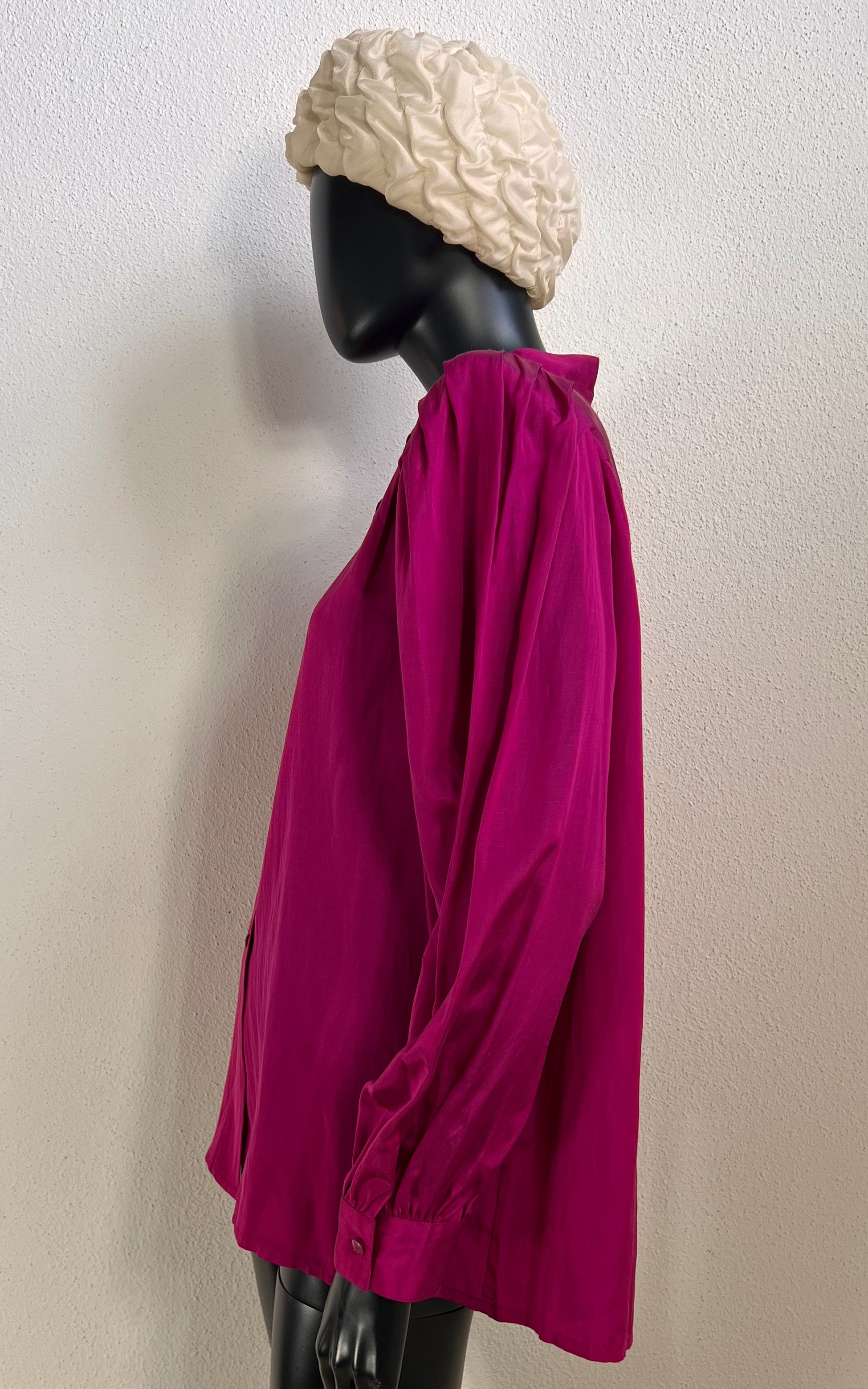 Vintage 80s Deadstock Silk Cotton Blouse