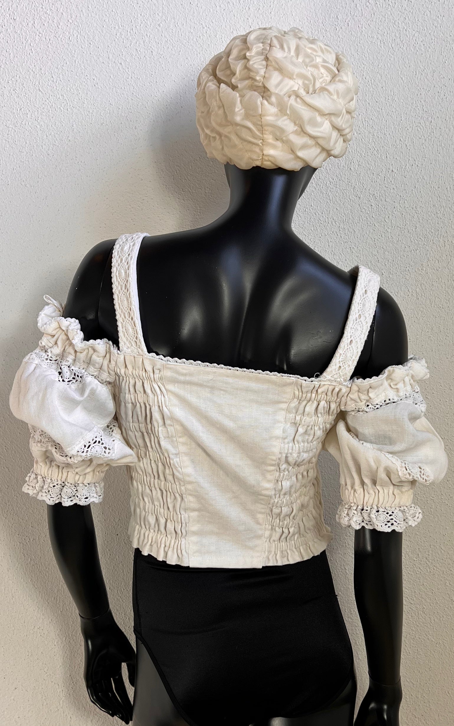 Vintage Lace Crop Blouse