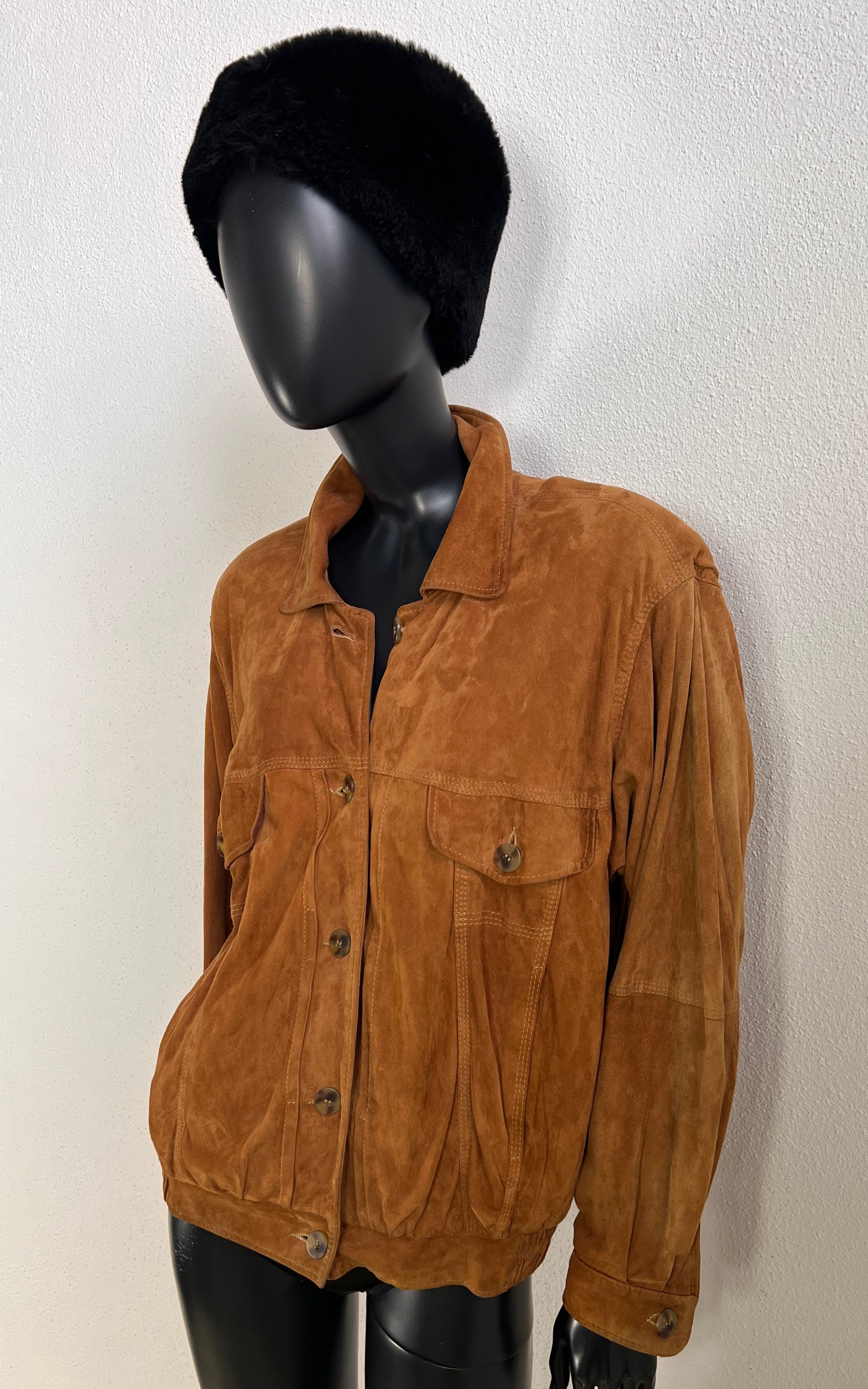 Vintage 90s Otto Kern Suede Blouson Jacket
