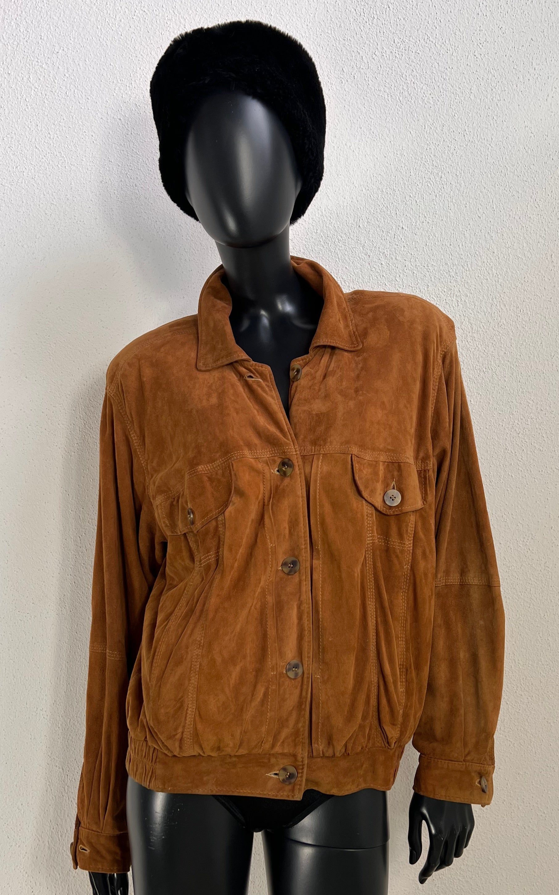 Vintage 90s Otto Kern Suede Blouson Jacket