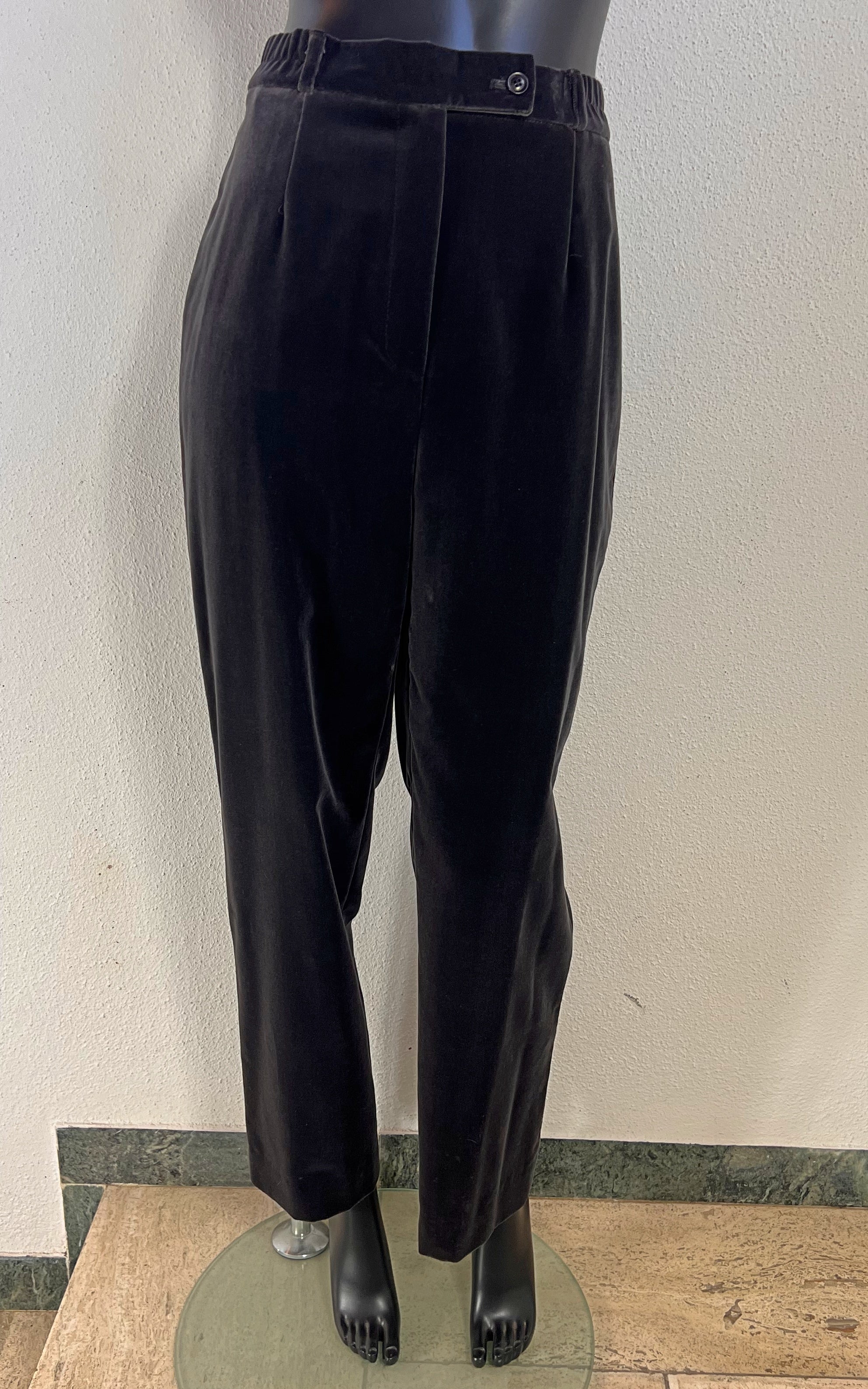 Vintage 90s Darkgrey Velvet Trousers