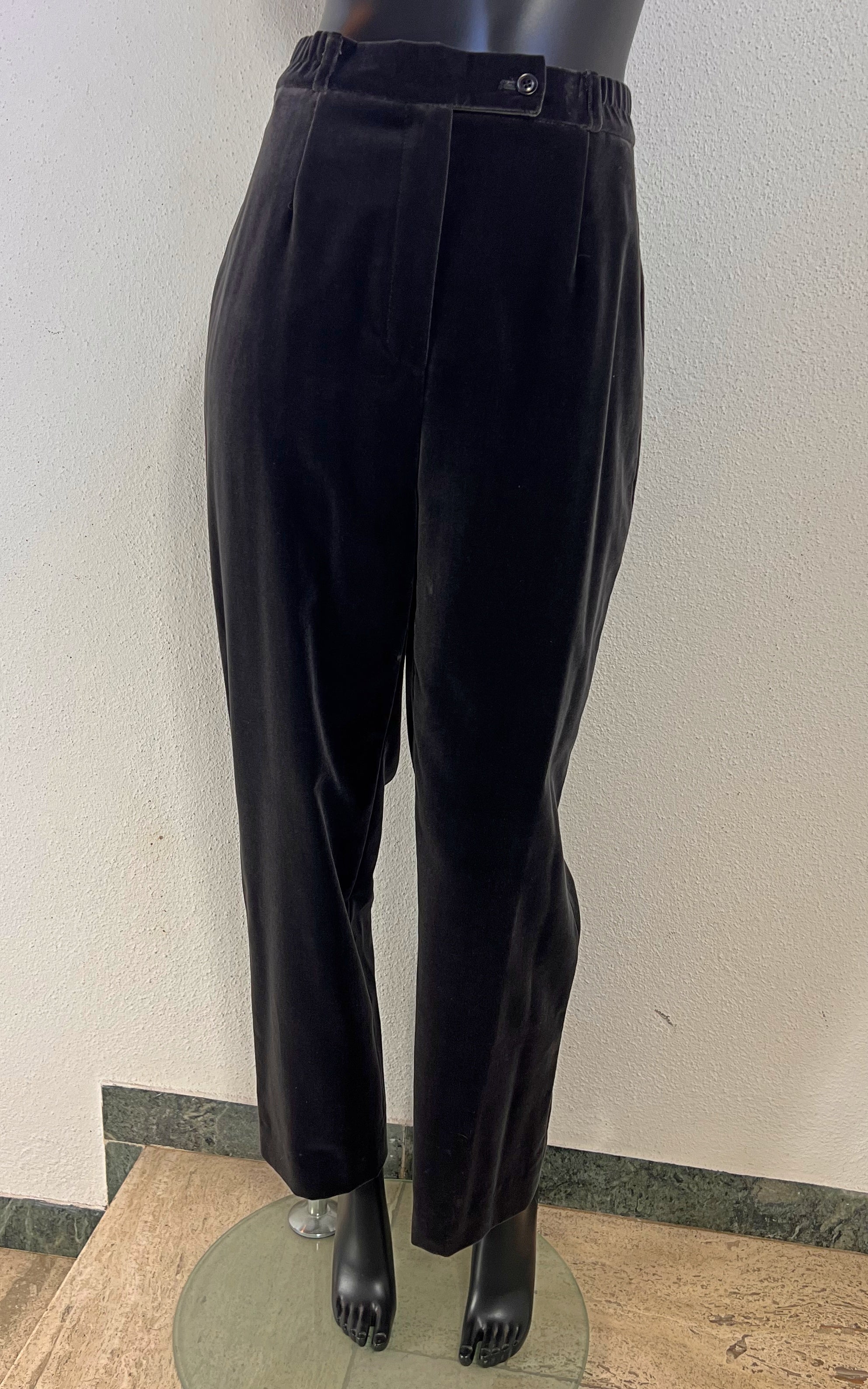 Vintage 90s Darkgrey Velvet Trousers