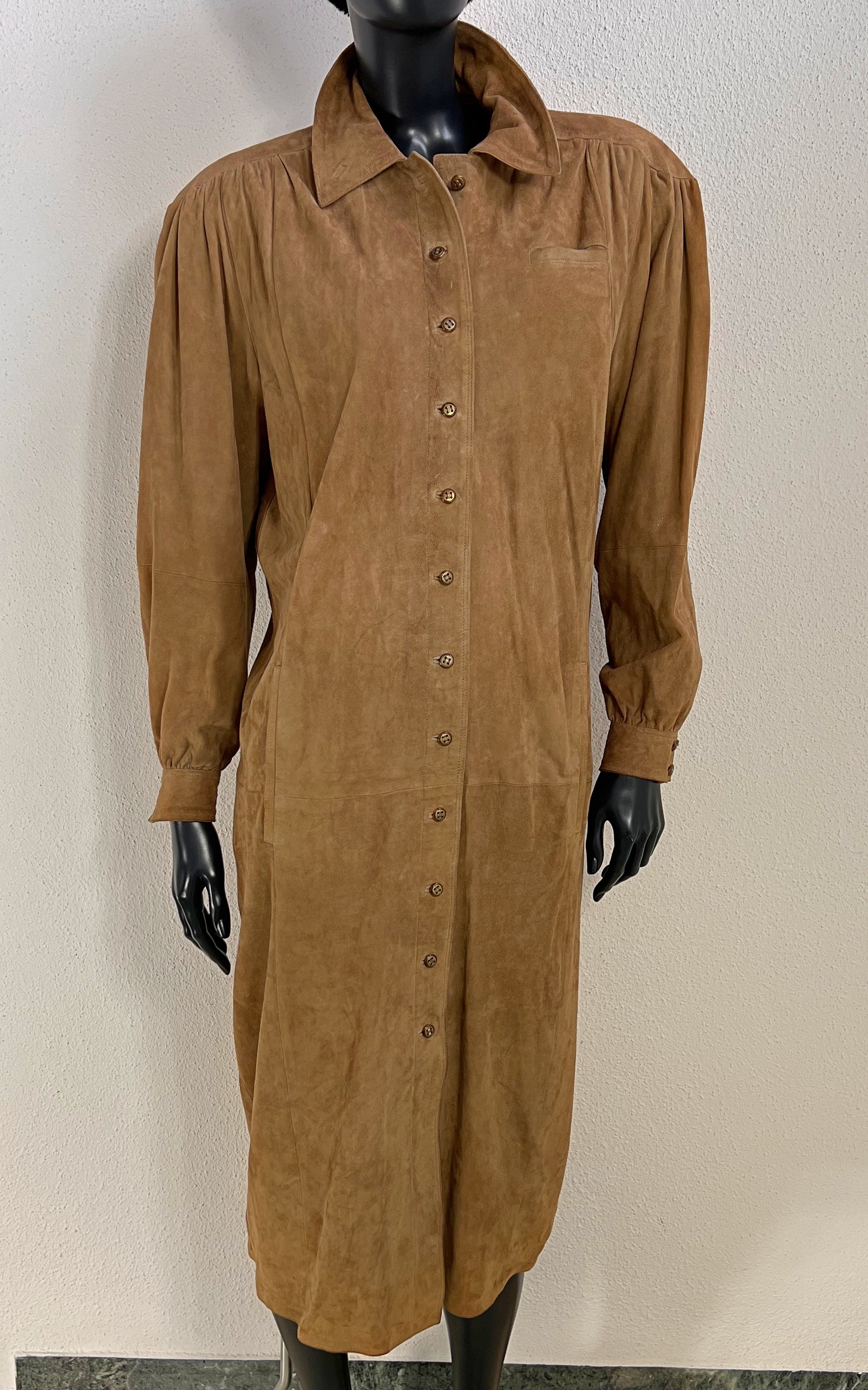 Vintage Suede Leather Dress