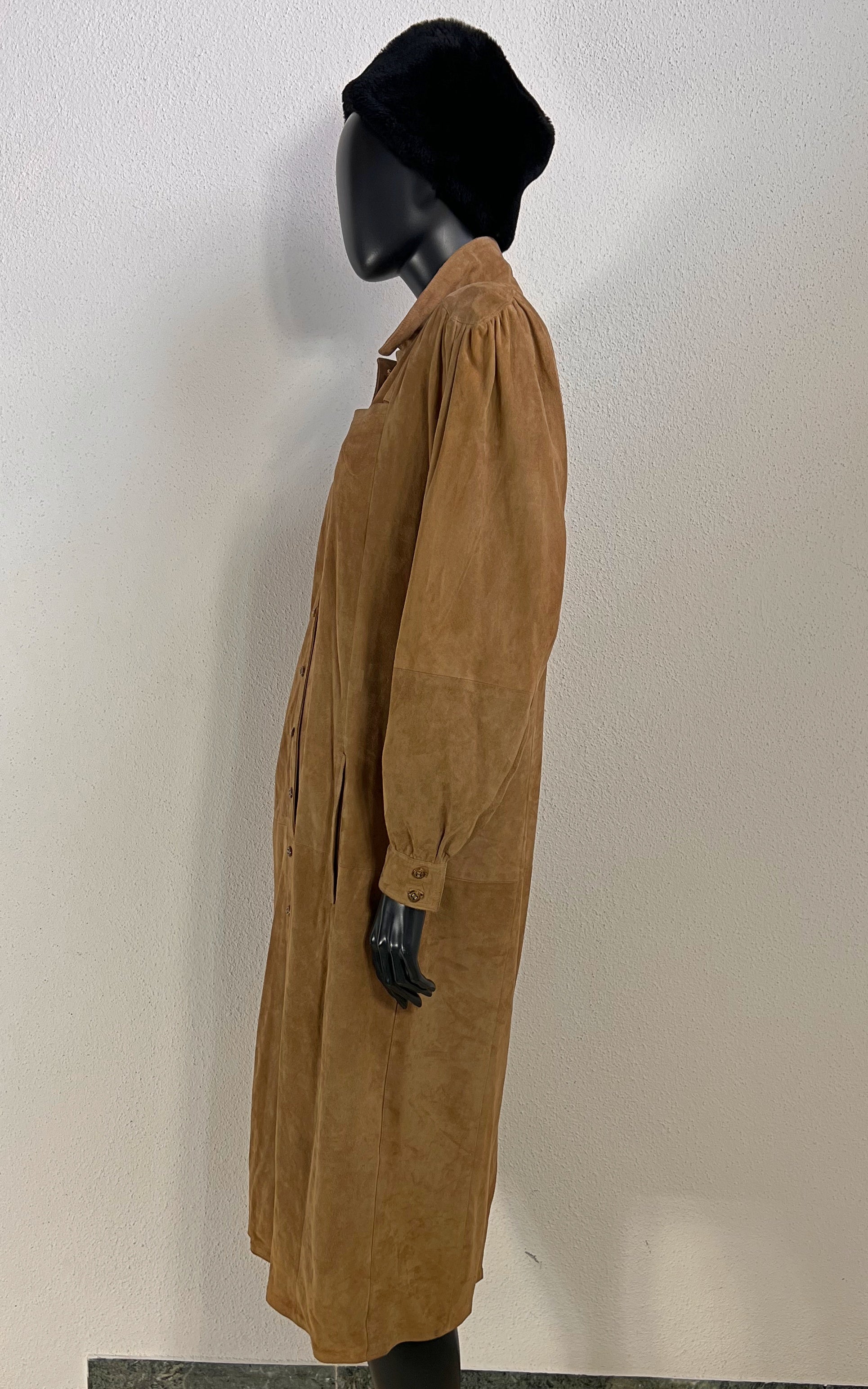 Vintage Suede Leather Dress