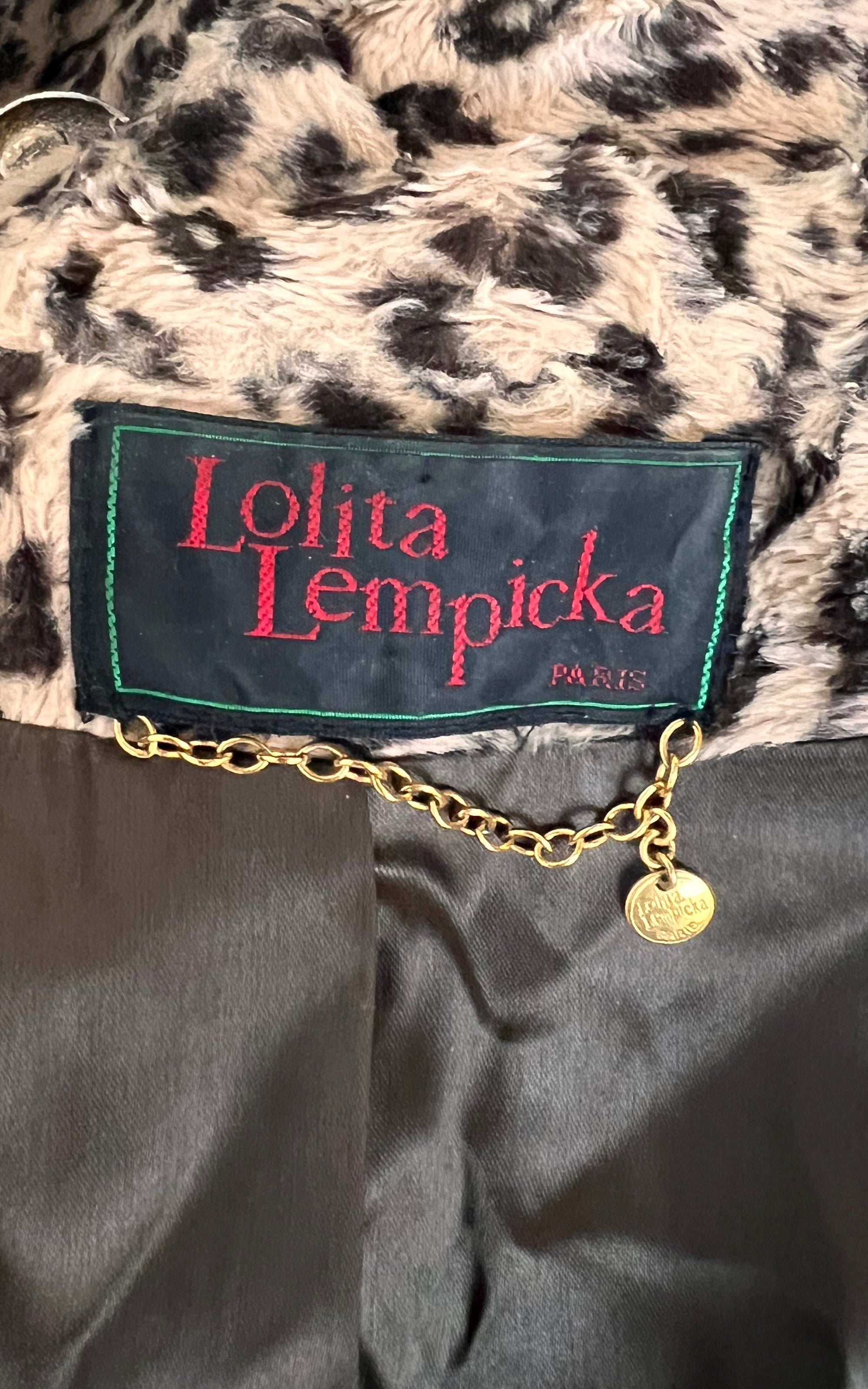 Vintage Lolita Lempicka Fur Leo Blazer