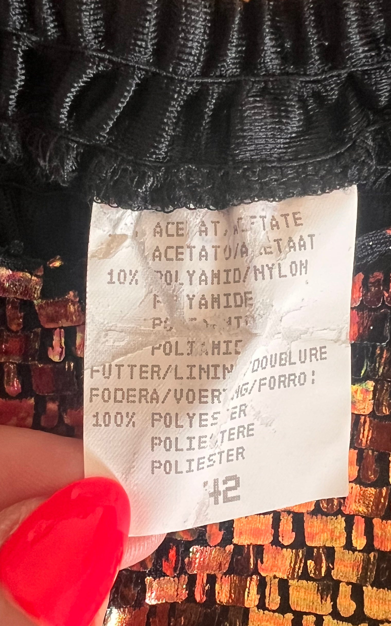 Vintage 90s Metallic Multicolor Bustier Top