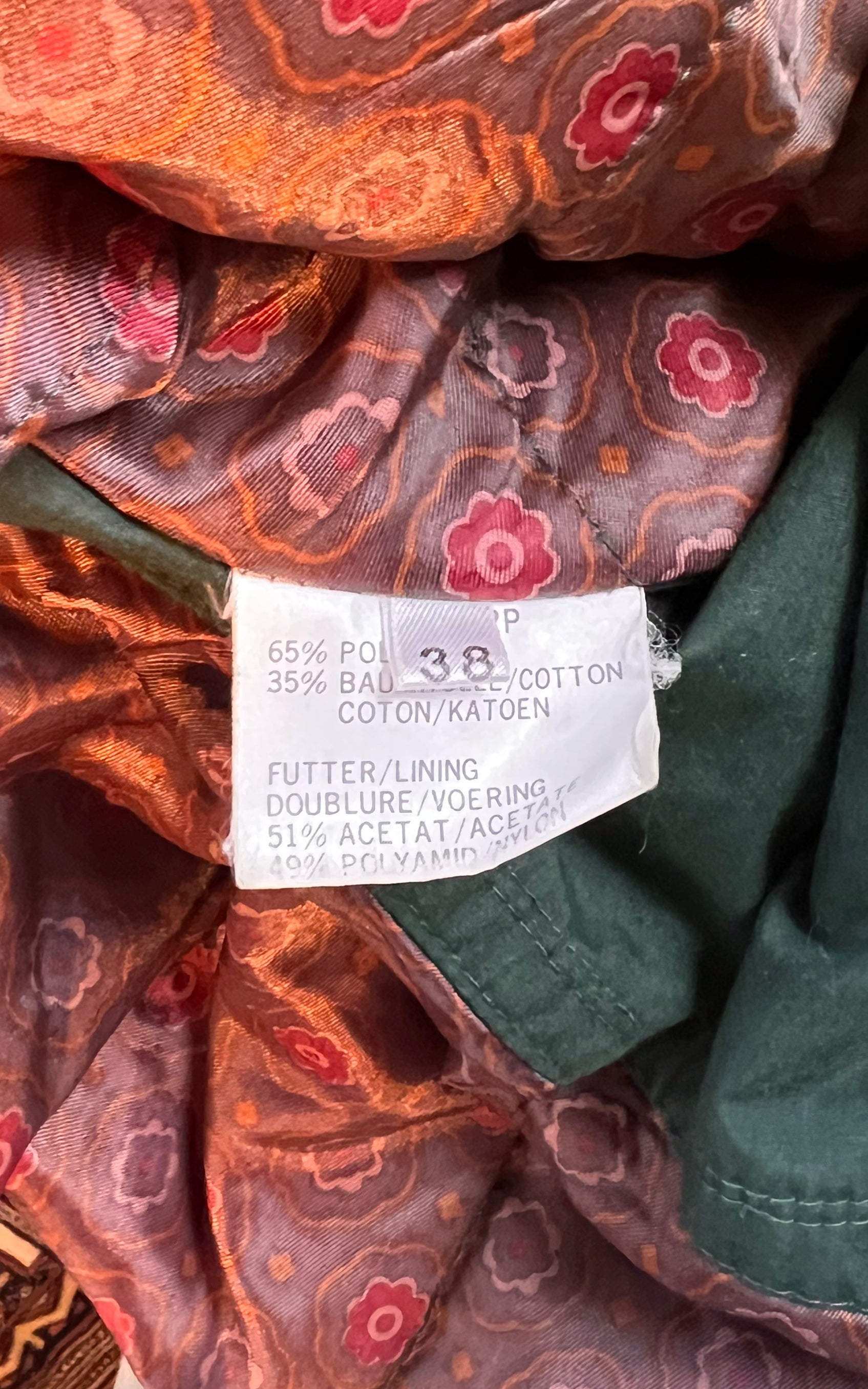 Vintage Darkgreen Trenchcoat