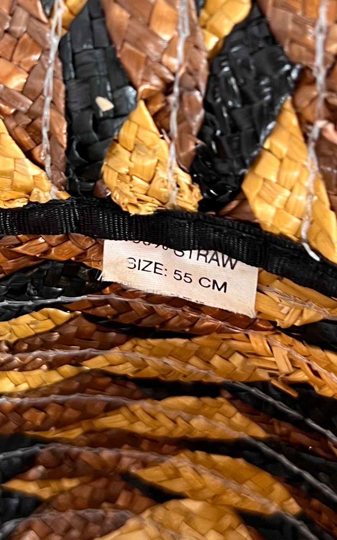 Vintage Woven Straw Cloche Hat
