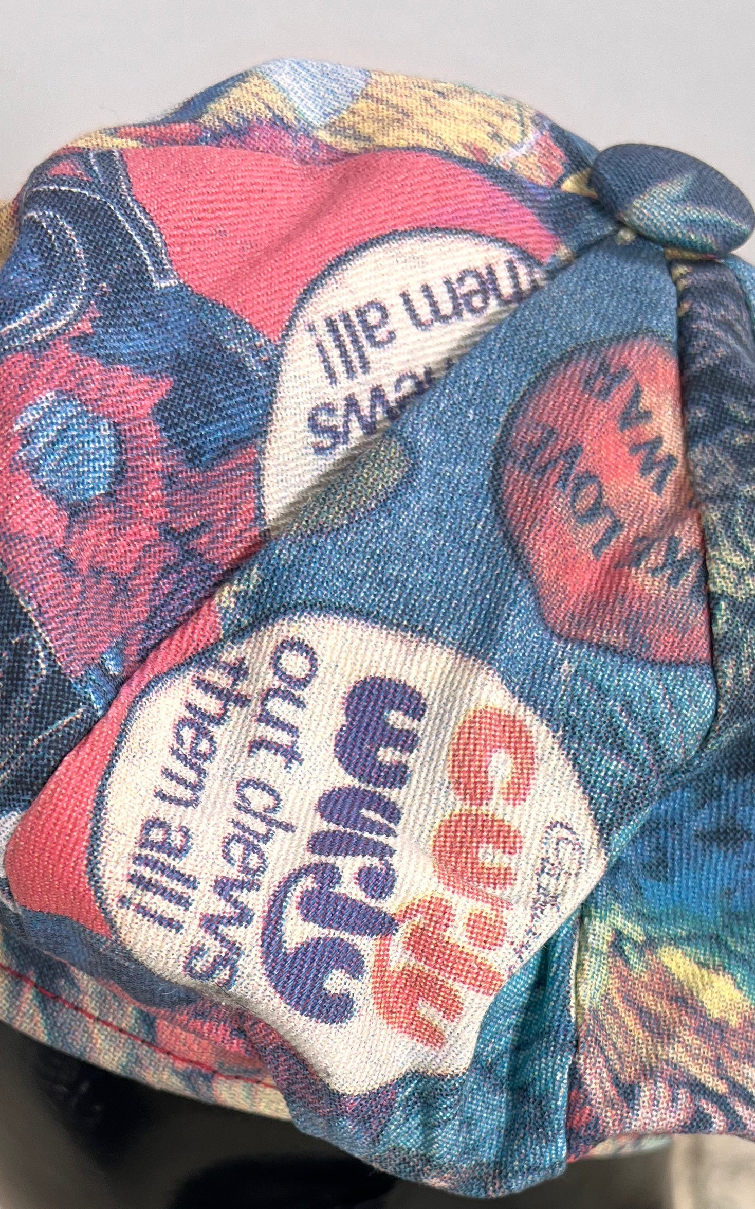 Vintage Modzart London Memphis Print Baker Boy Hat - New Old Stock