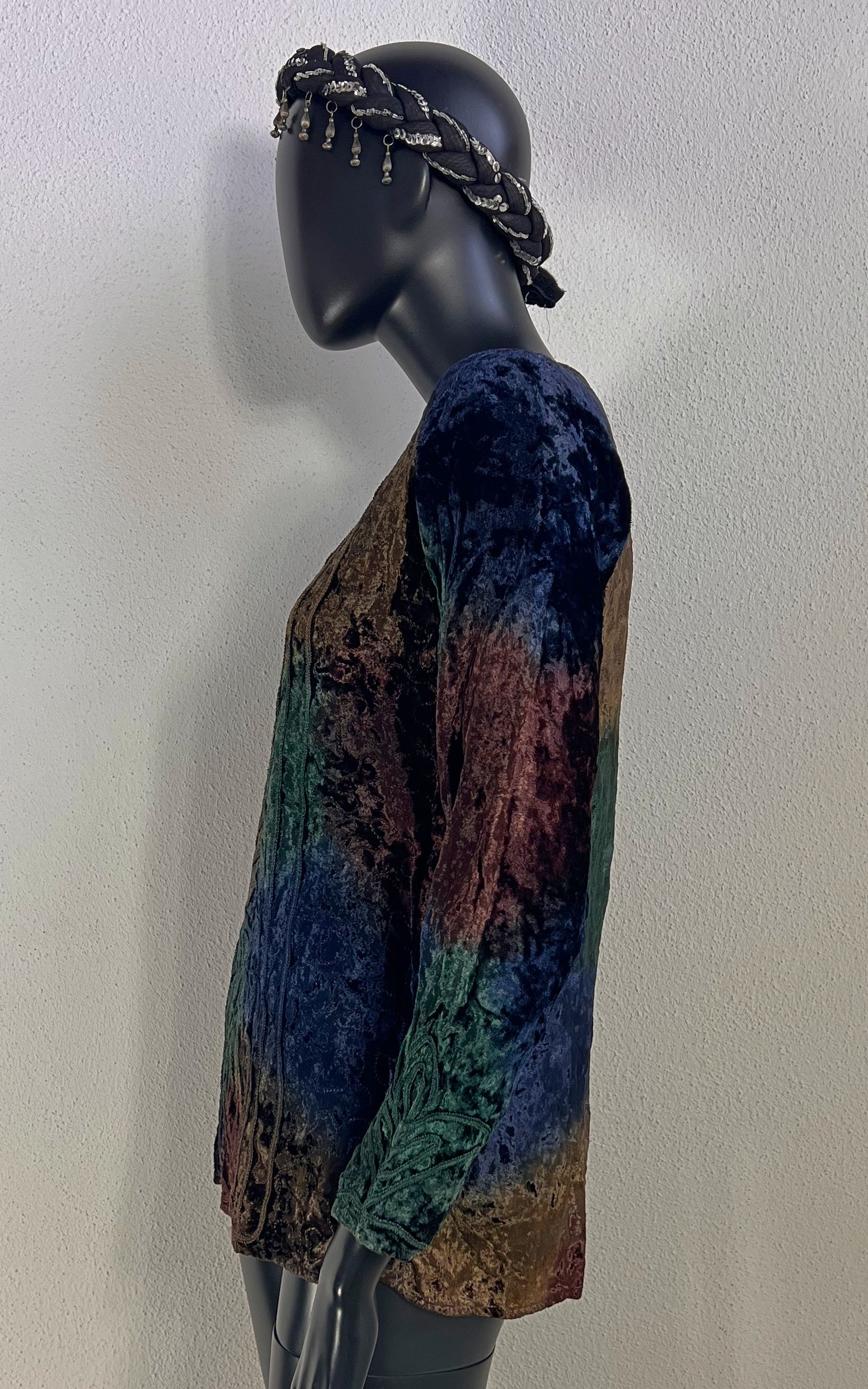 Vintage 90s Indian Velvet Shirt