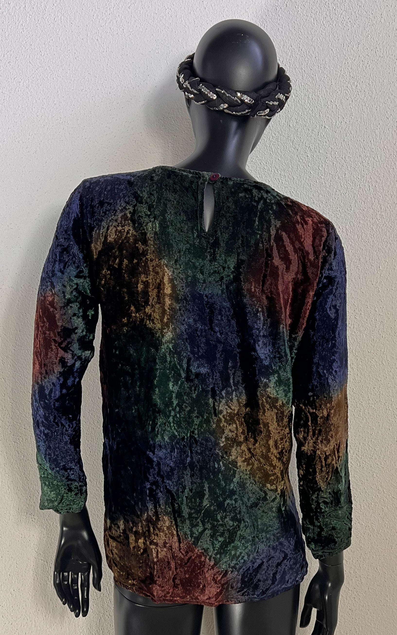 Vintage 90s Indian Velvet Shirt