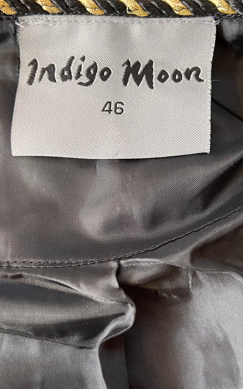 Vintage Indigo Moon Velvet Jacket