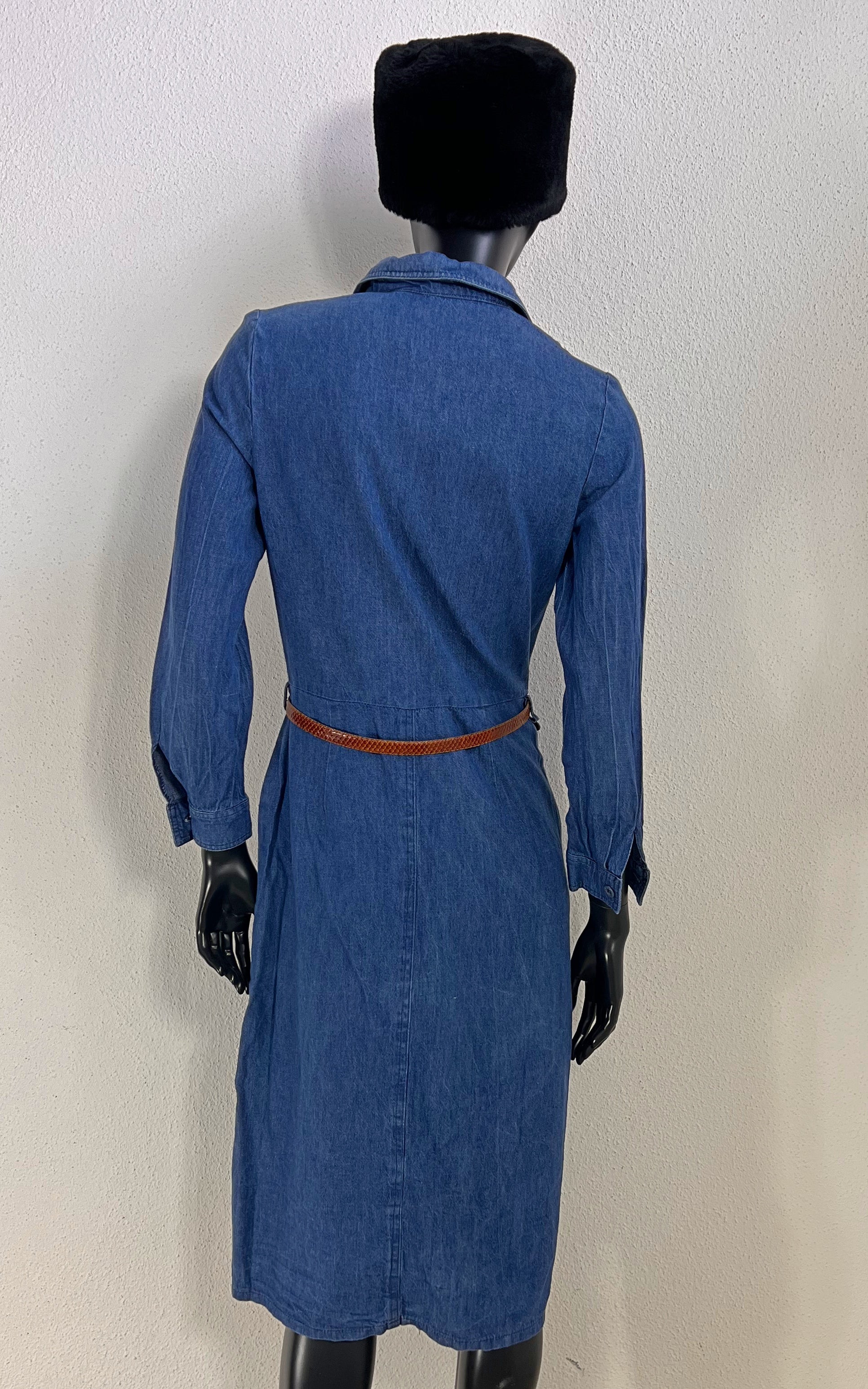 Early 70s Vintage Betty Barclay Denim Dress