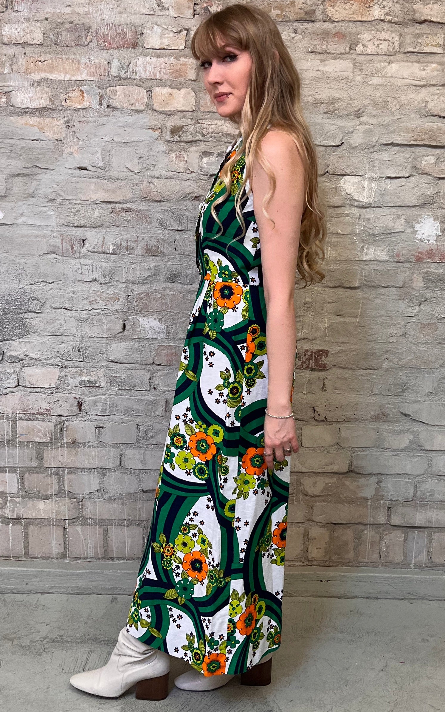 Vintage Psychedelic Neckholder Dress