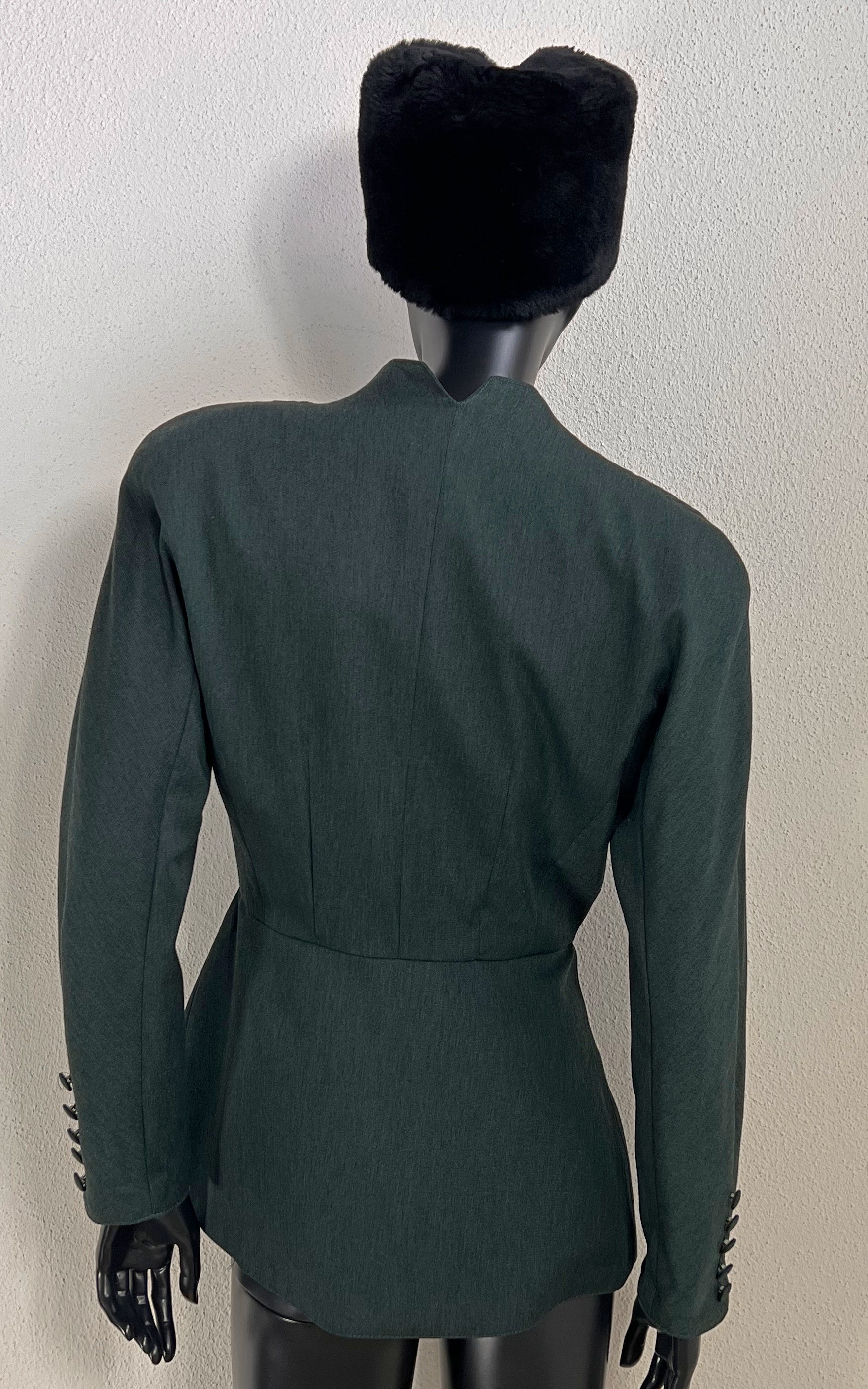 Vintage 90s Darkgreen Cut Out Blazer