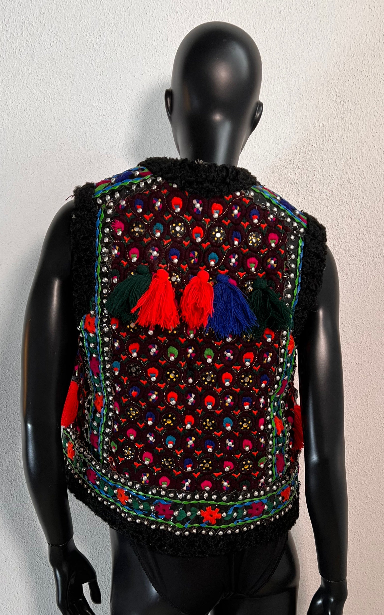 Vintage Romania Hungary Shearling Vest