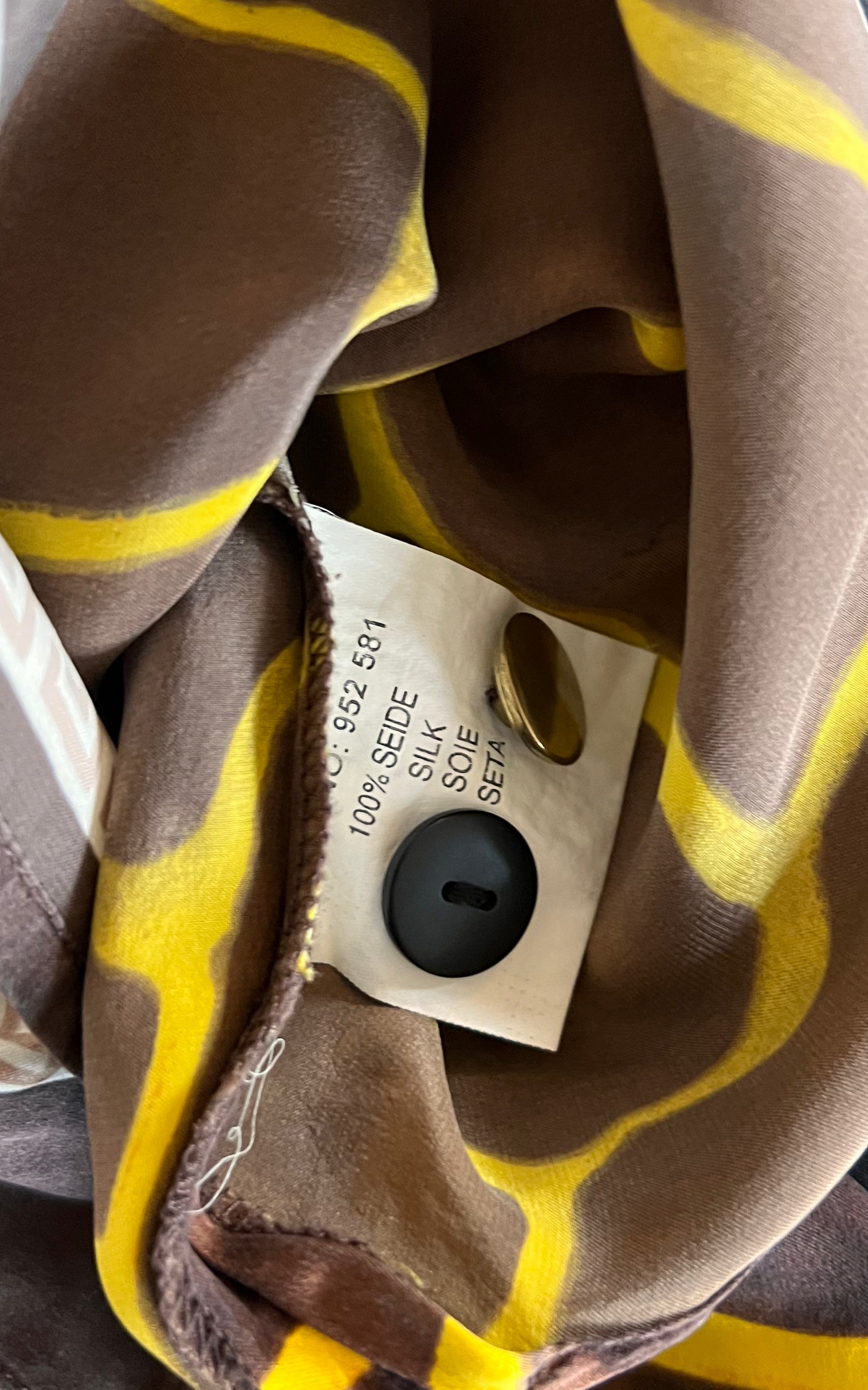 Vintage Alba Moda Animal Print Silk Blouse