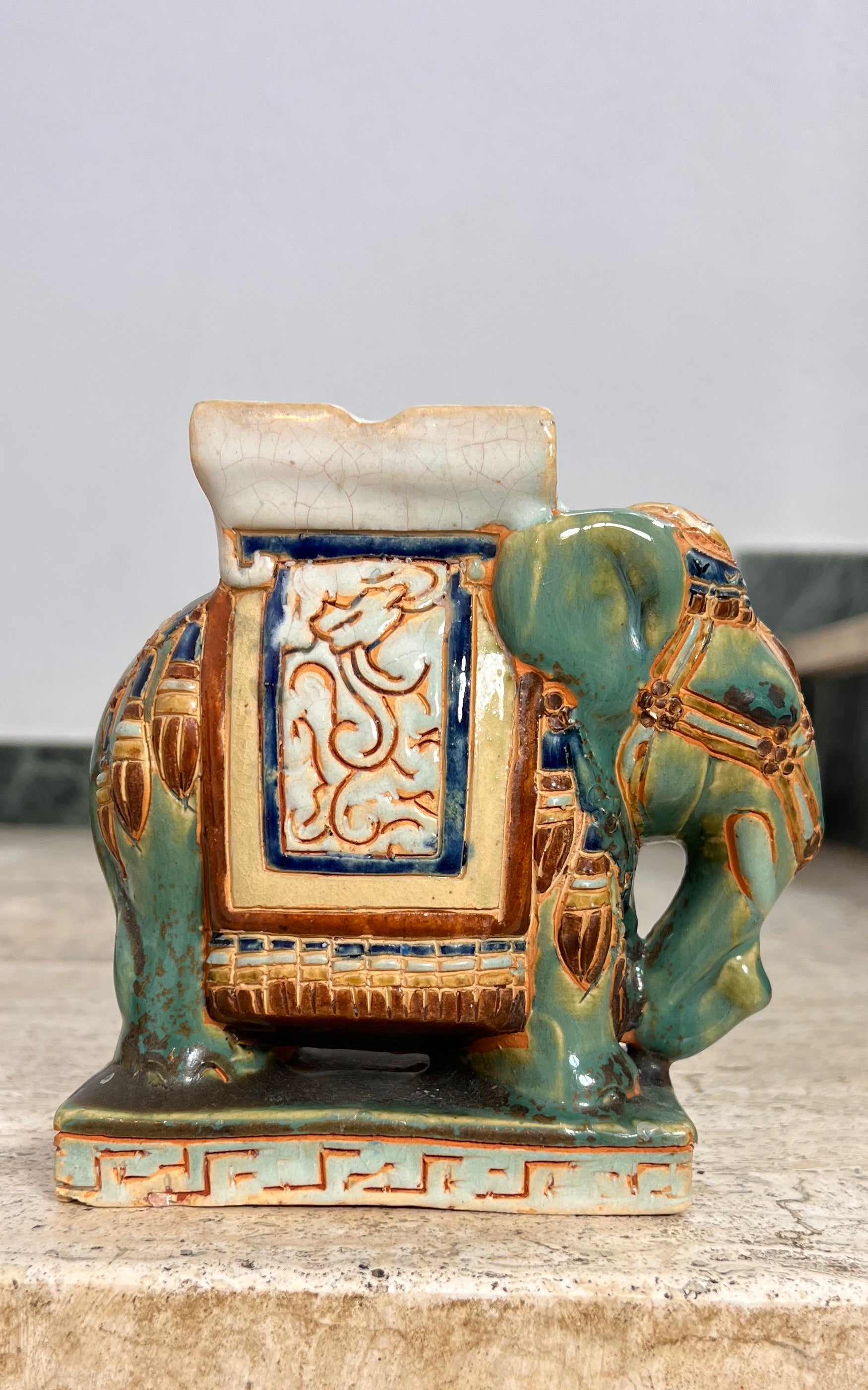 Small Vintage Ceramic Elephant
