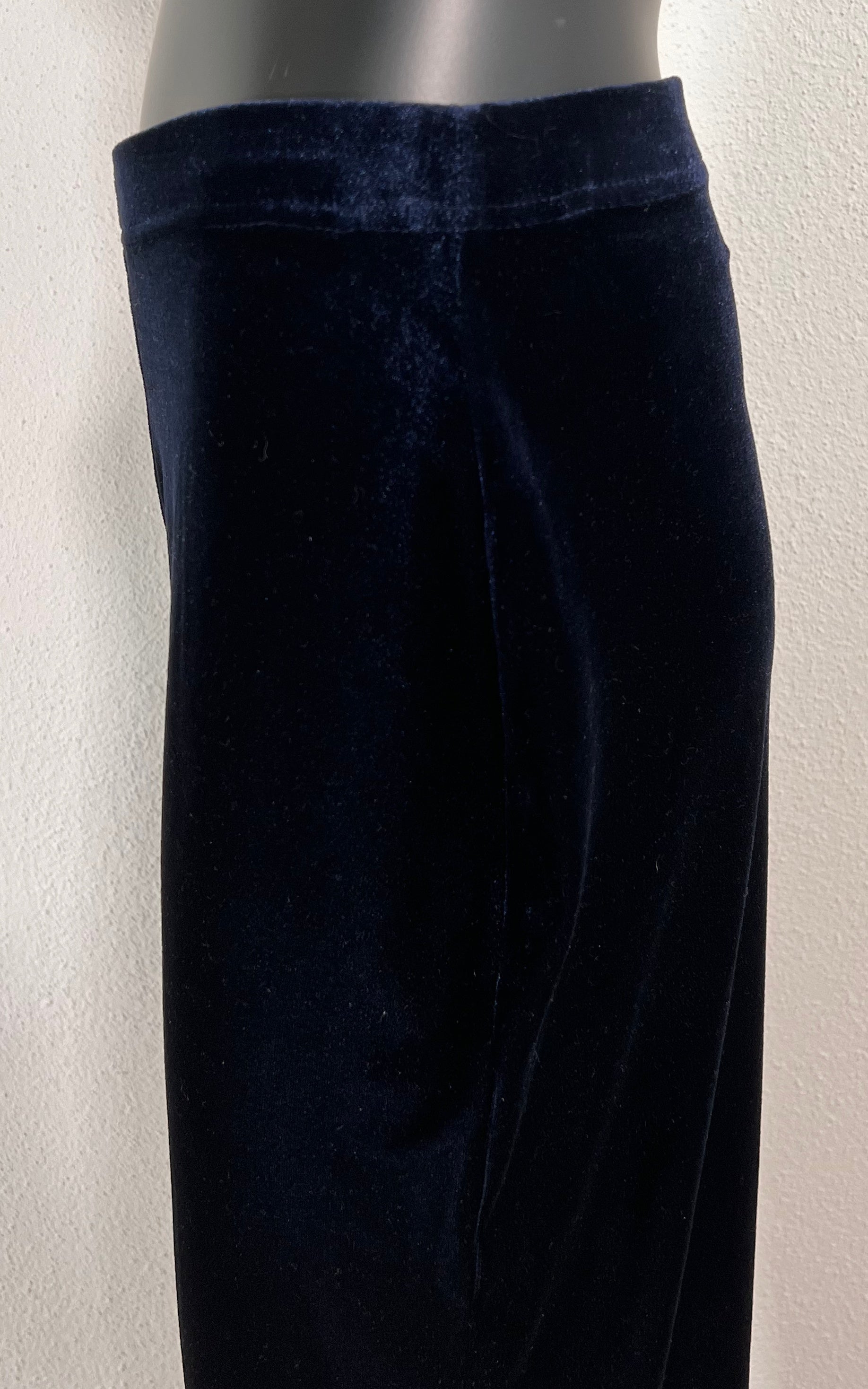 Pantaloni vintage in velluto blu