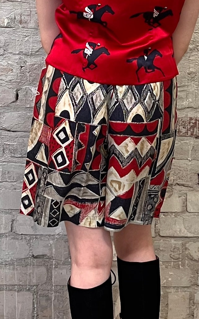 Pantaloncini di seta vintage anni '90