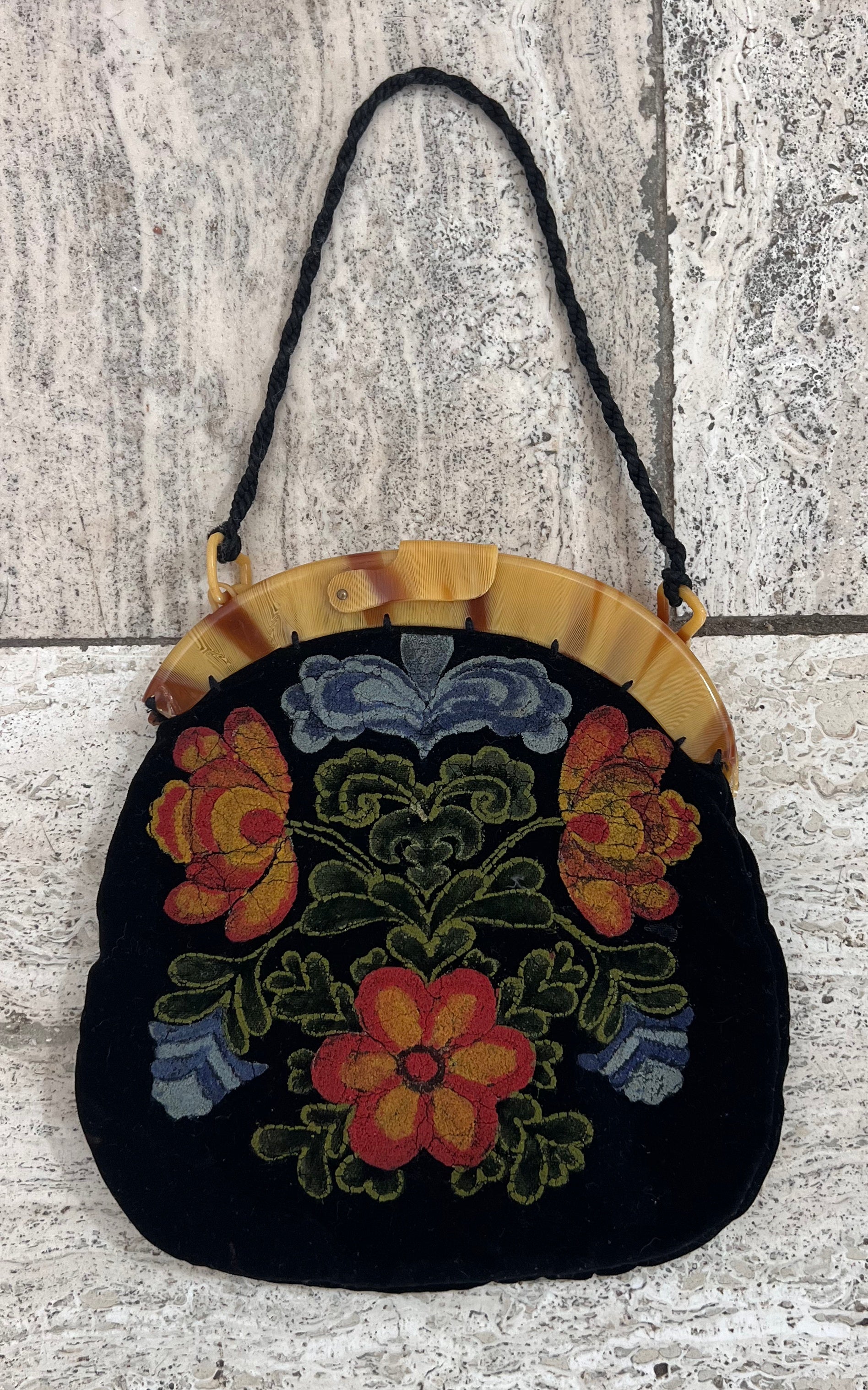 Small Antique Velvet Bag