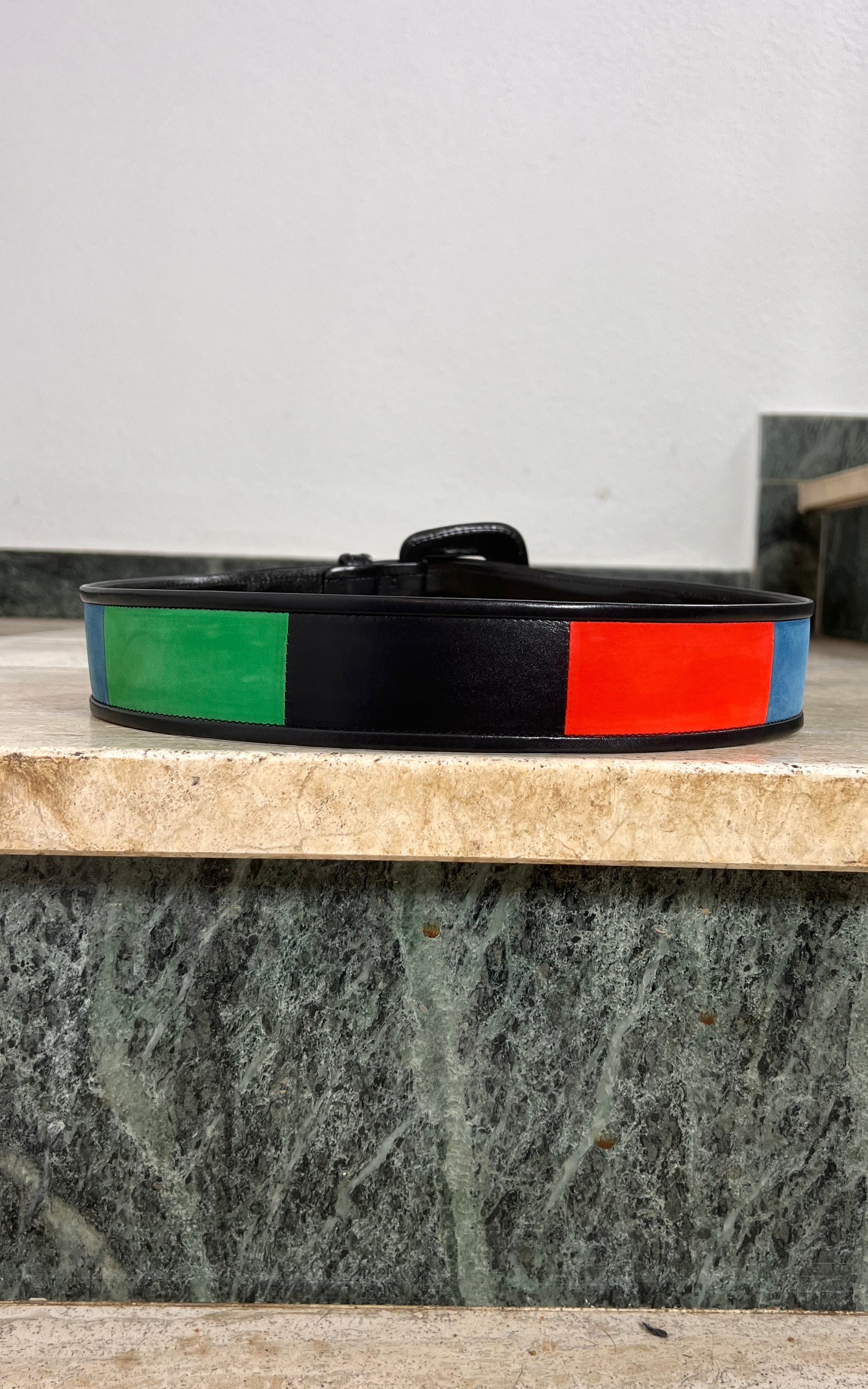 Vintage Big 90s Escada Color-block Belt
