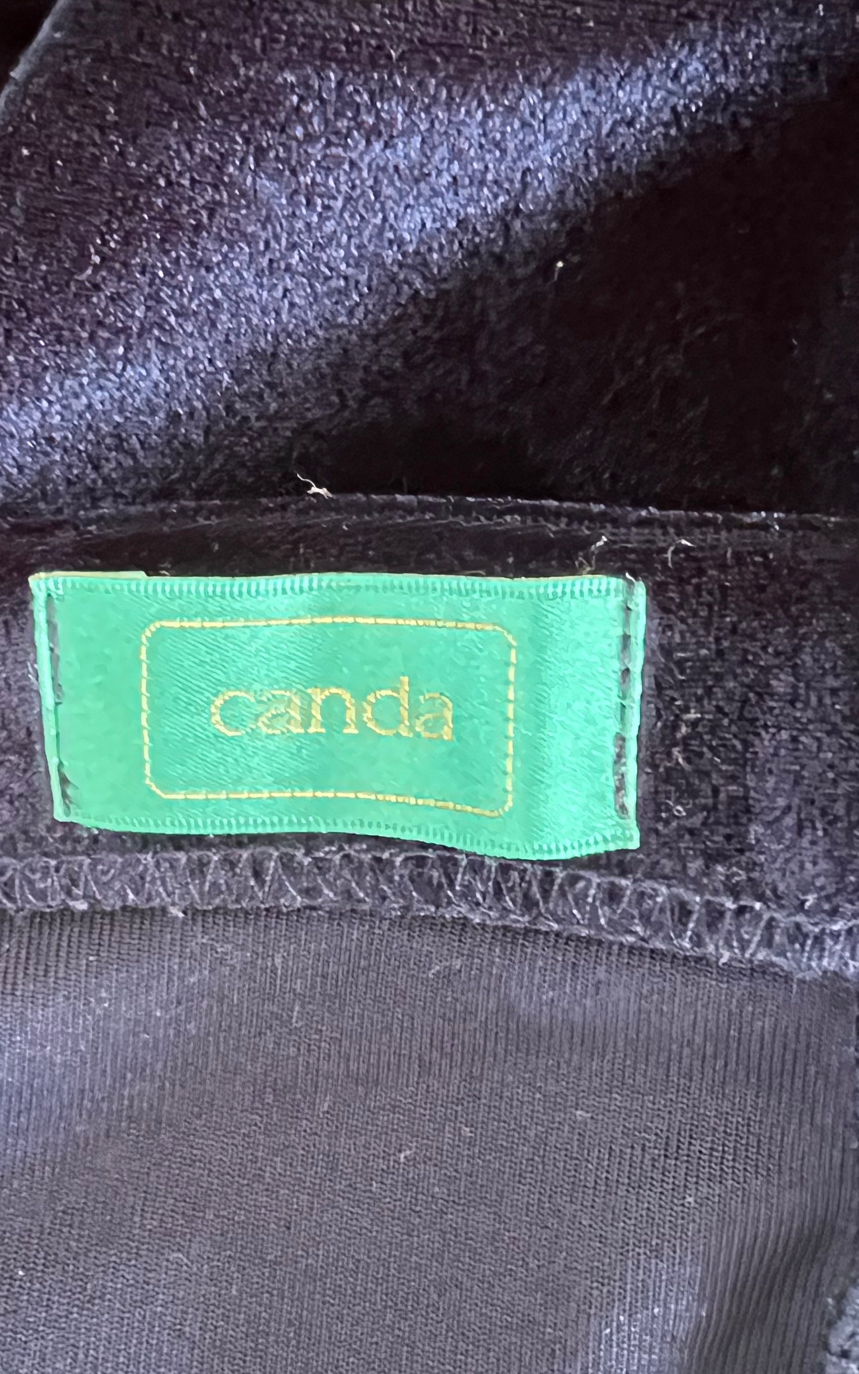 Pantaloni vintage in velluto blu