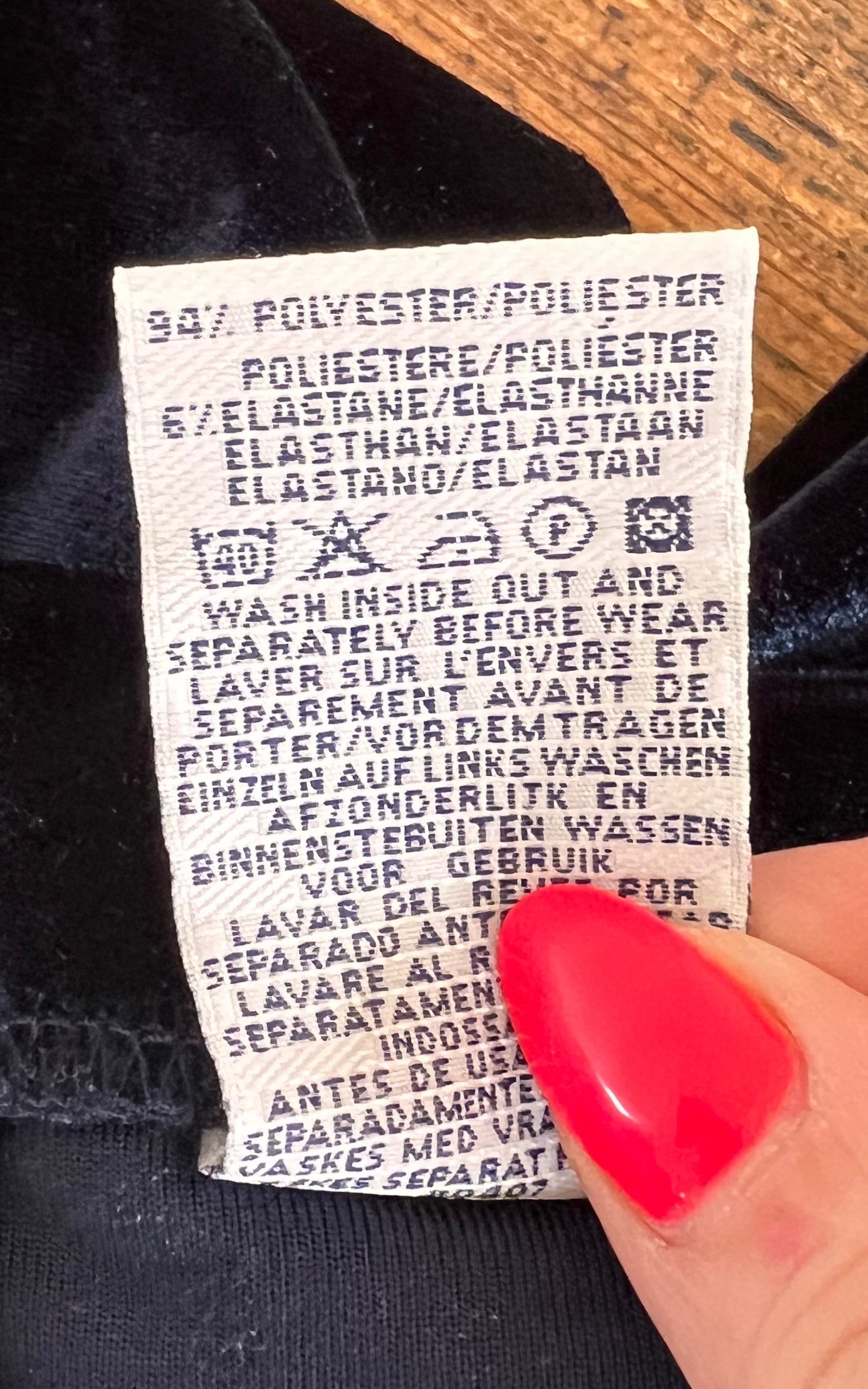 Pantaloni vintage in velluto blu