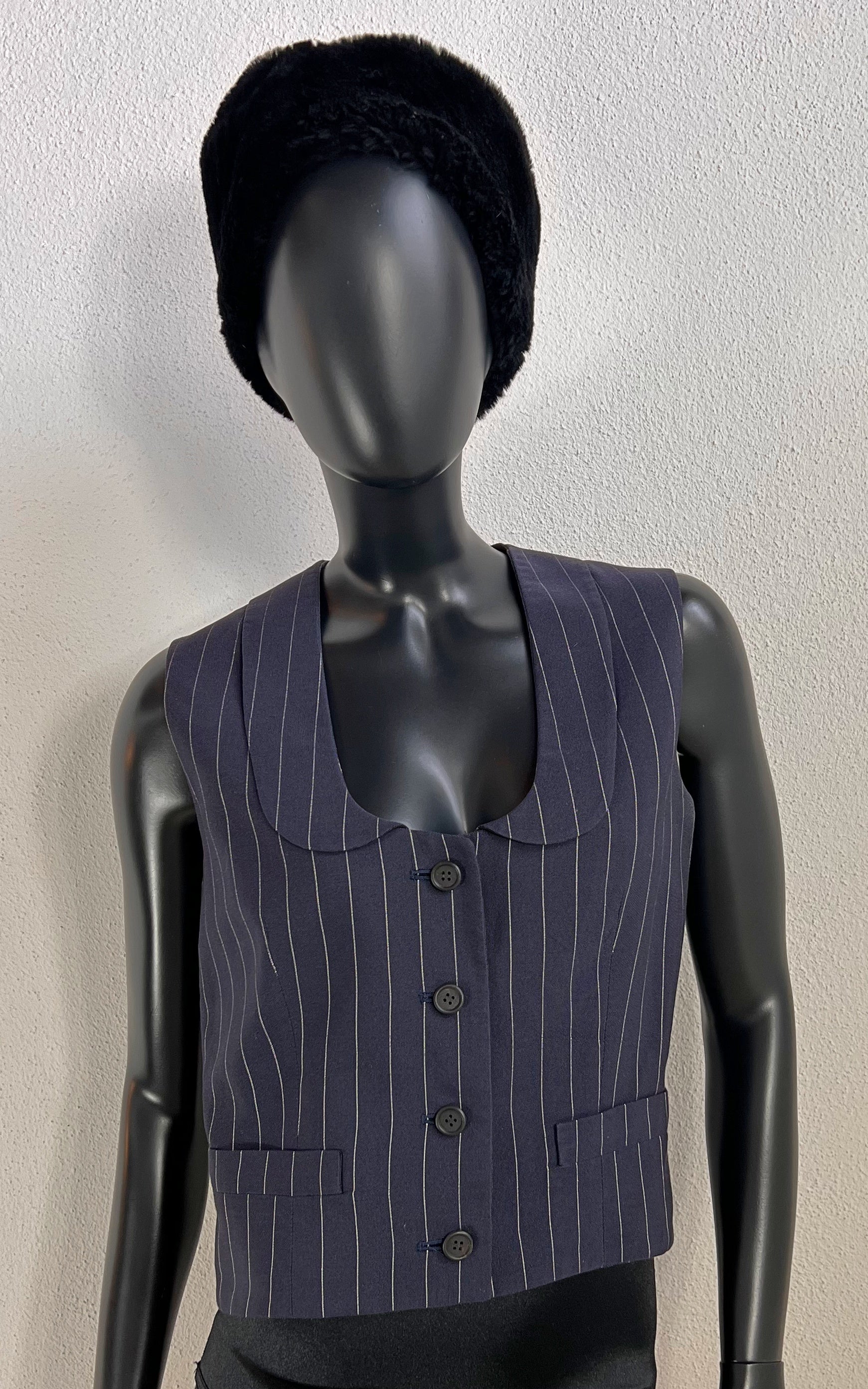 Vintage Yves Saint Laurent Pinstripe Waistcoat