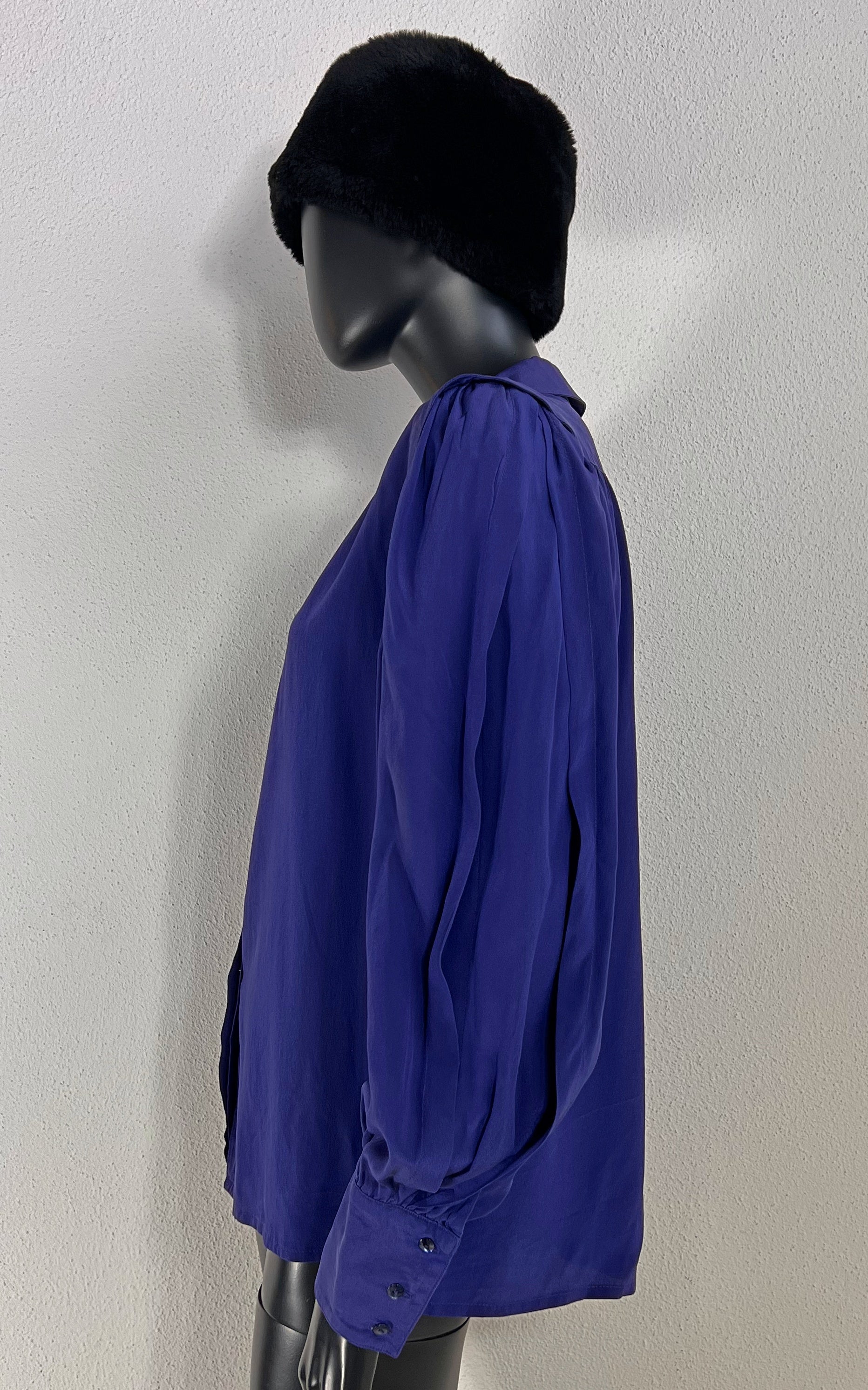 Vintage Purple Escada Silk Blouse