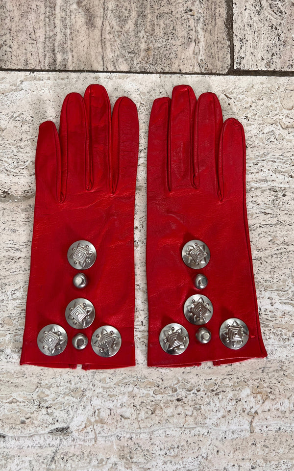 Very Soft Leather Vintage Gloves
