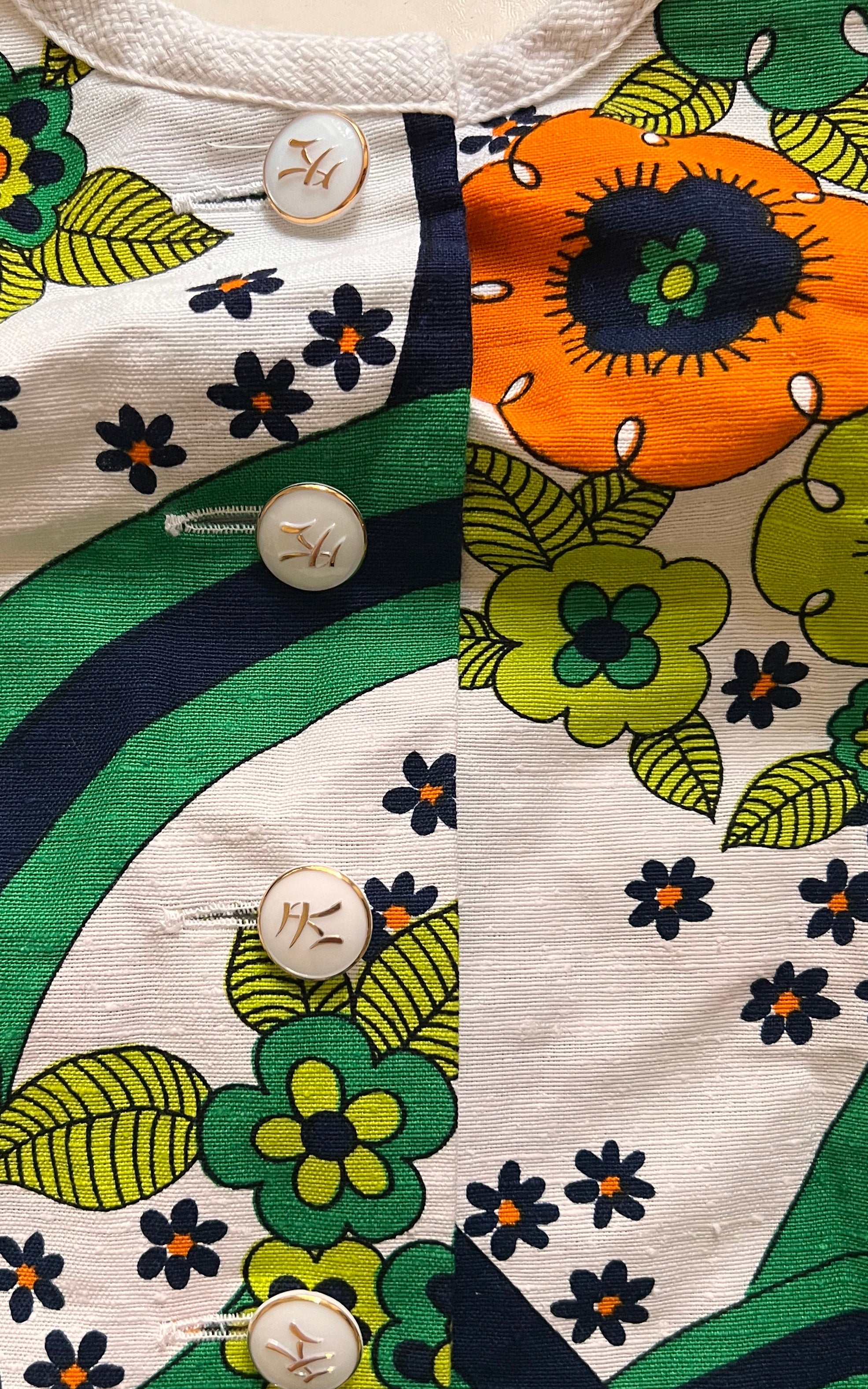 Vintage Psychedelic Neckholder Dress