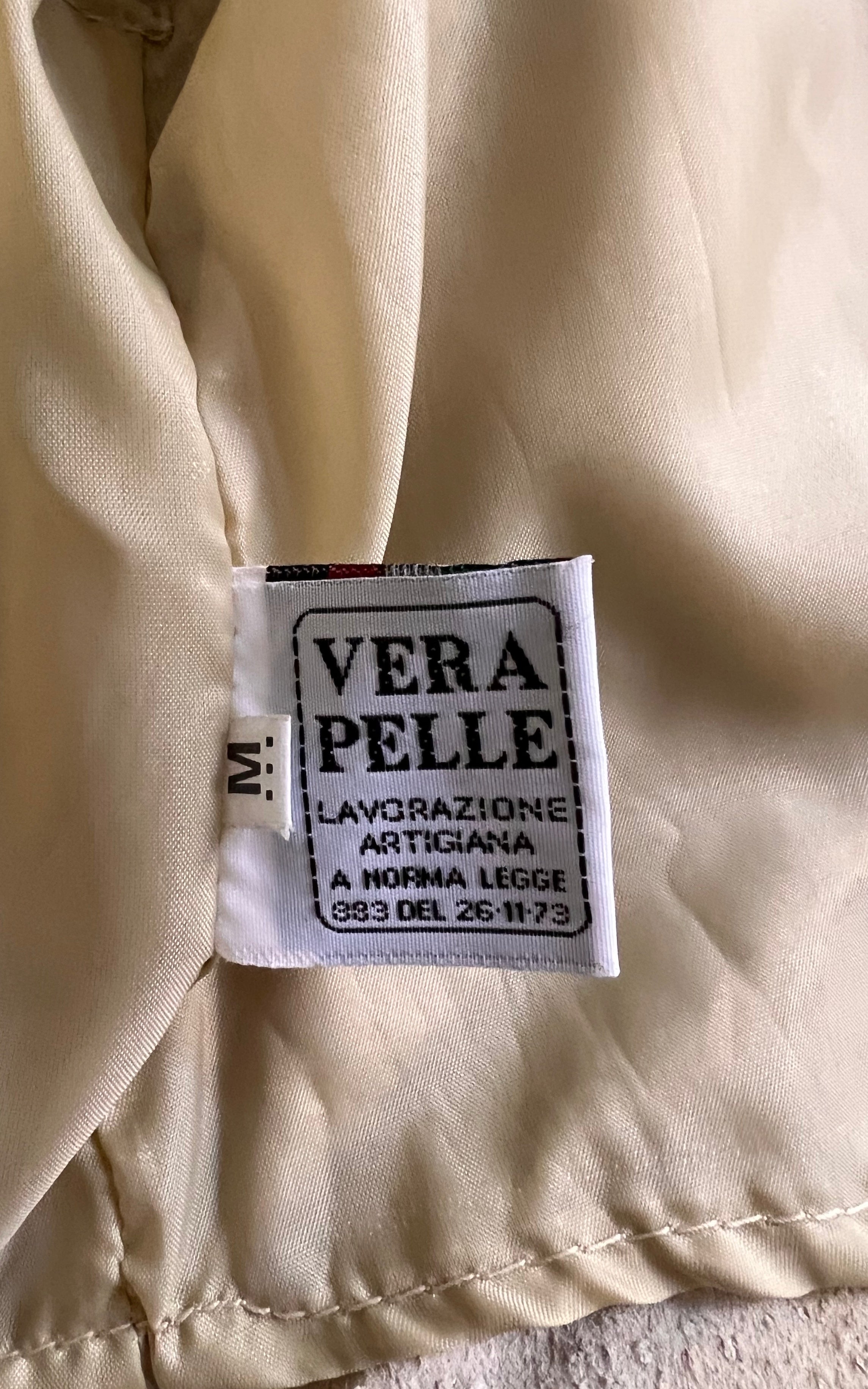 Camicia vintage in pelle scamosciata mimetica