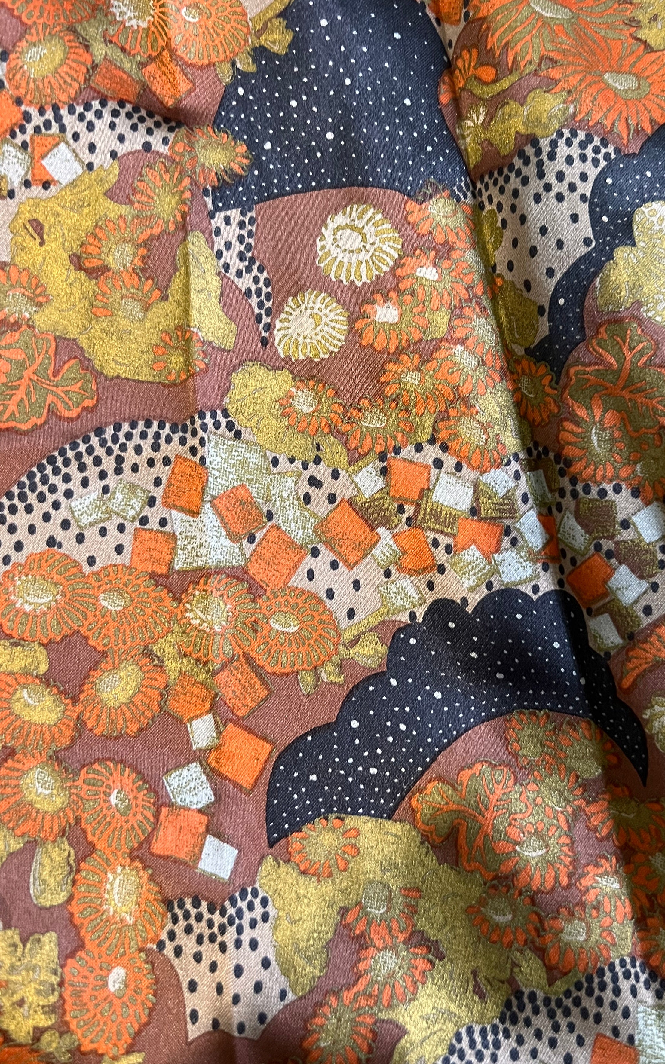 Vintage 70s Ungaro Parallele Silk Dress