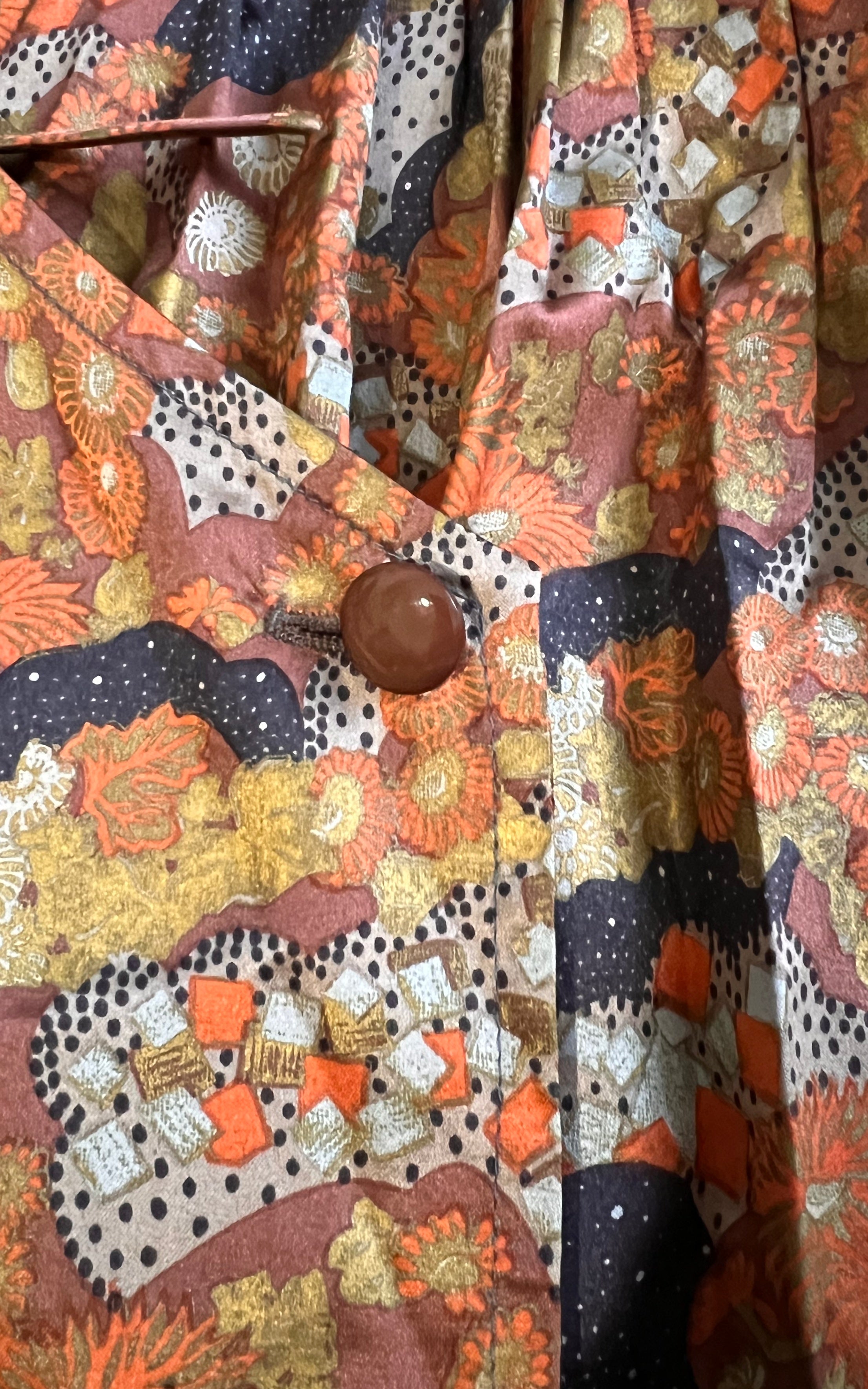 Vintage 70s Ungaro Parallele Silk Dress