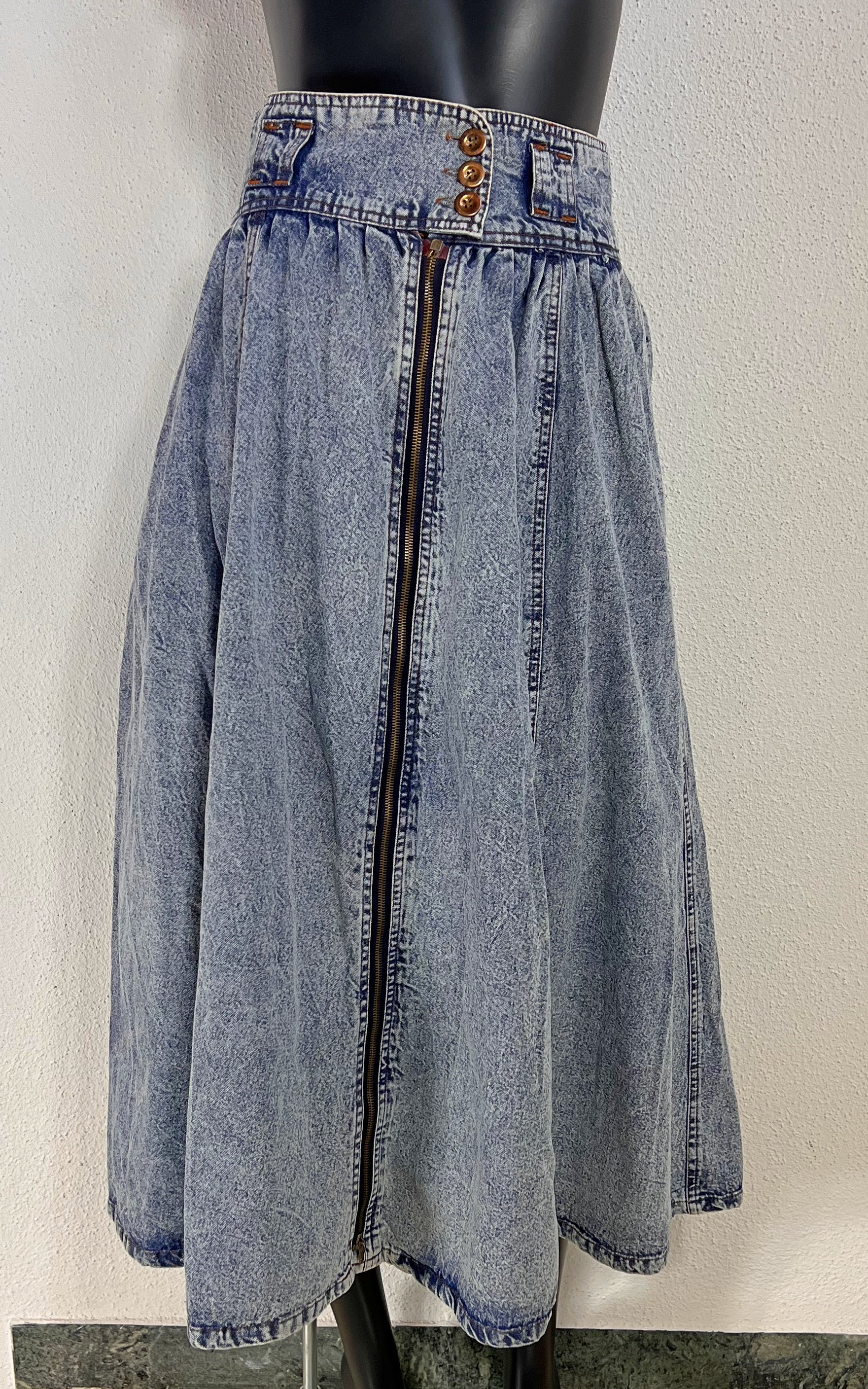 Vintage 80s Acid Wash Skirt