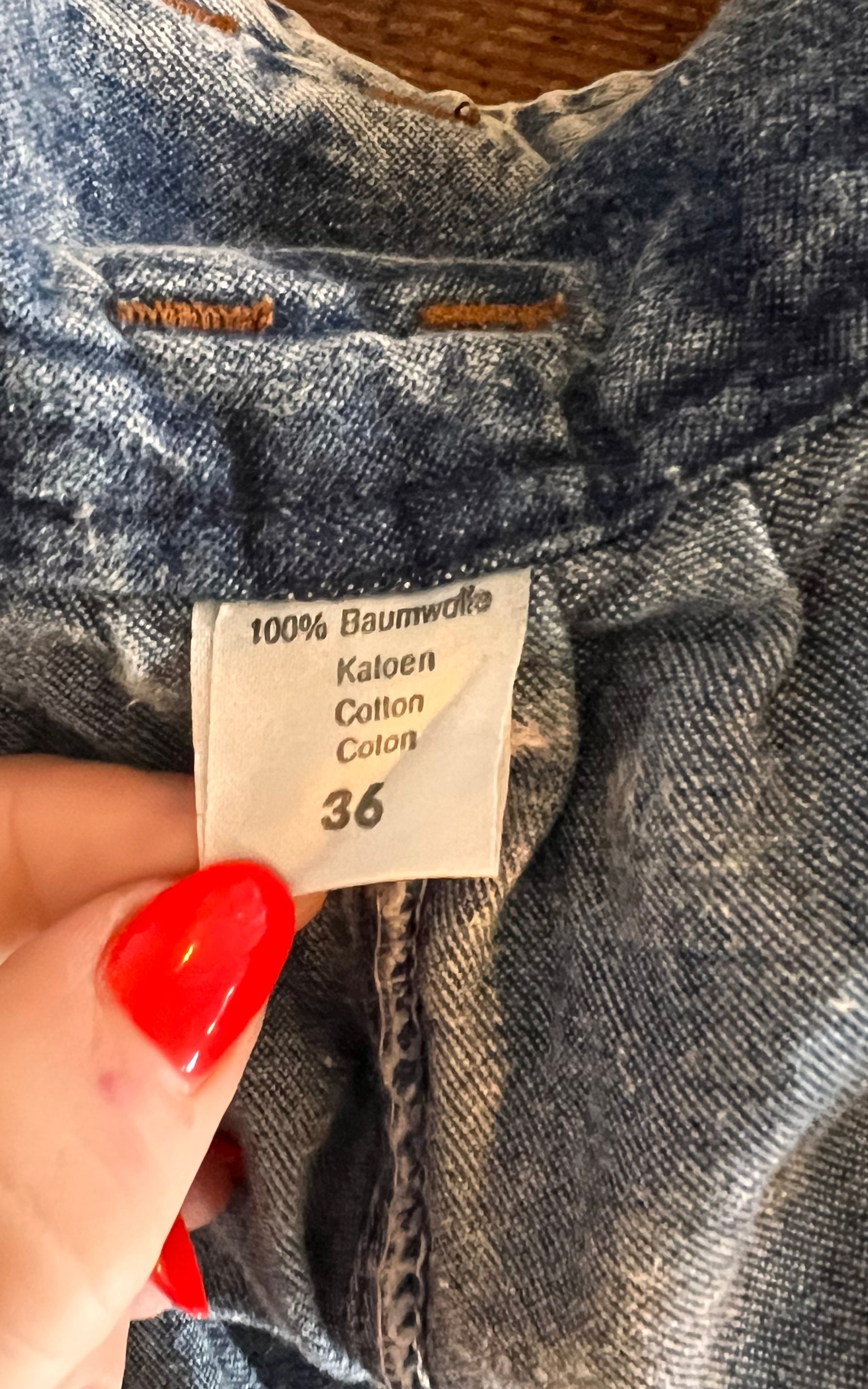 Vintage 80s Acid Wash Skirt