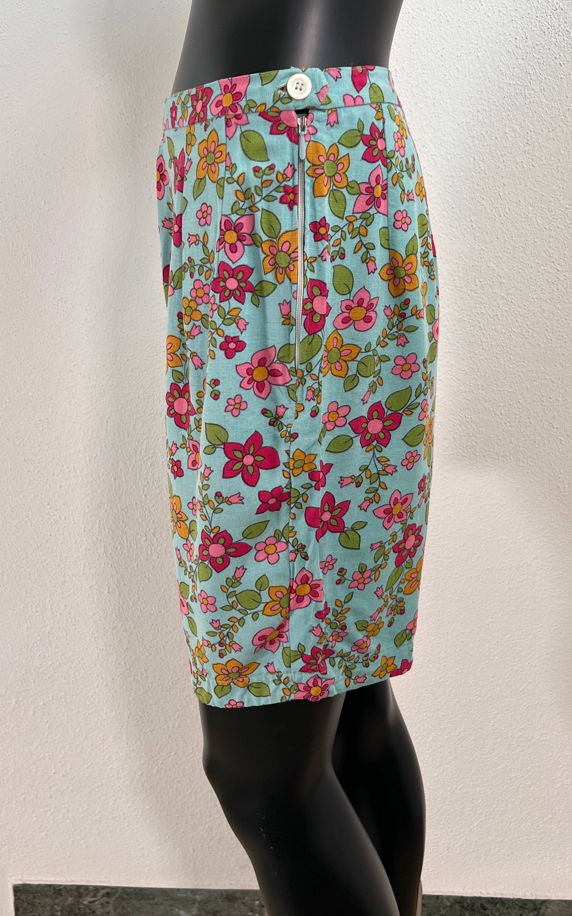 Set di 2 pezzi con fiori vintage anni '60