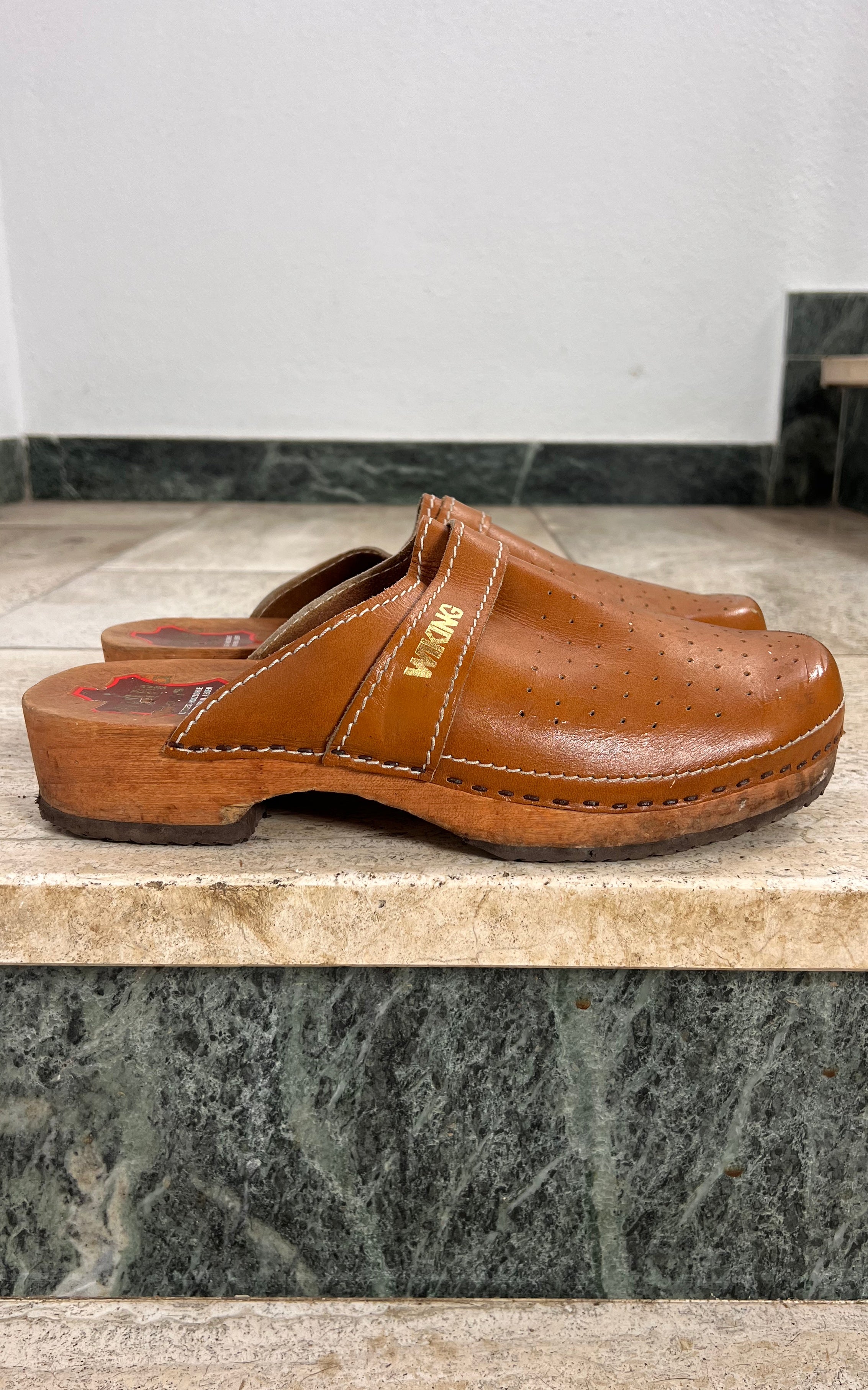Vintage 70s MENS Viking Clogs 43