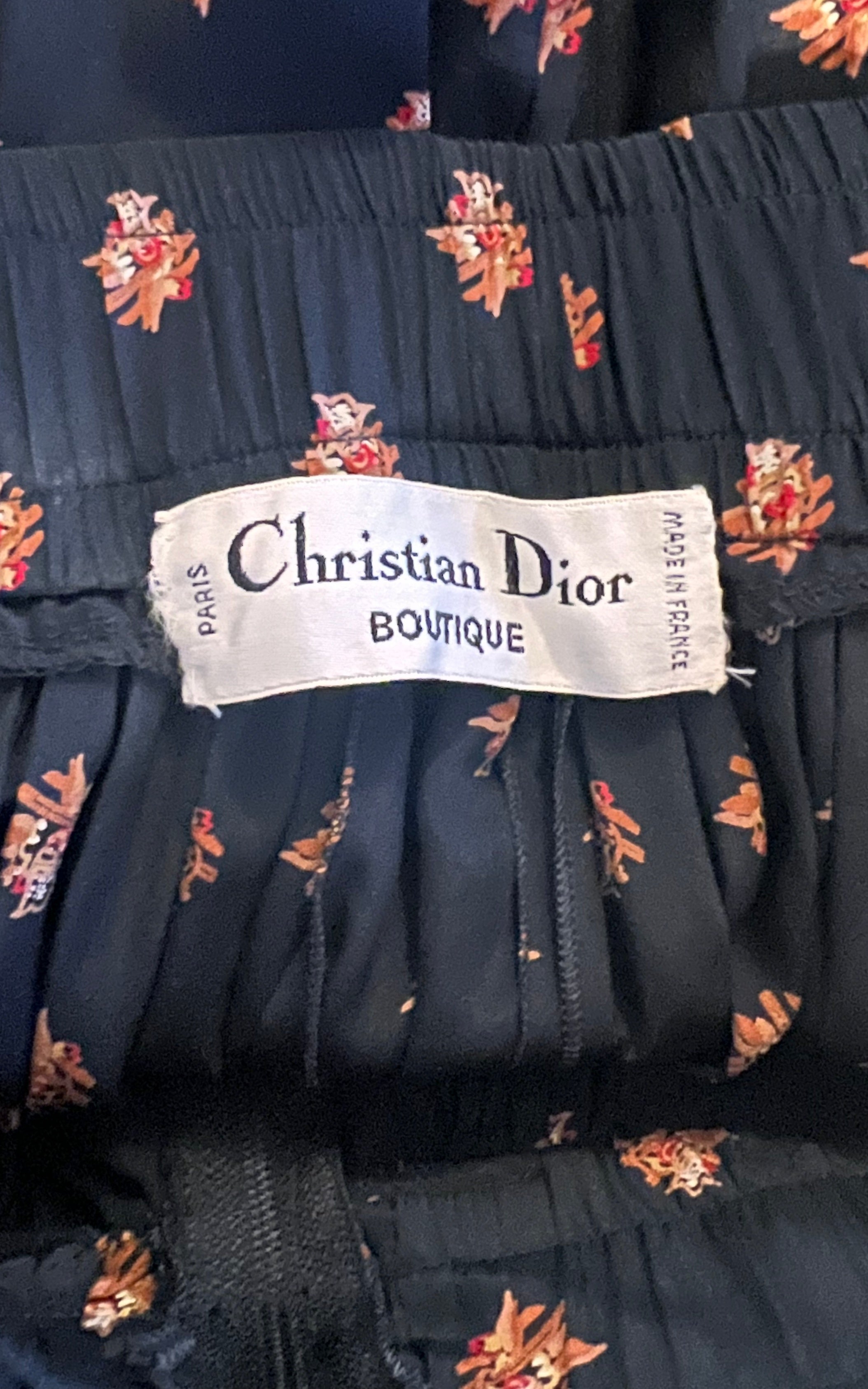 Vintage Christian Dior Silk Skirt