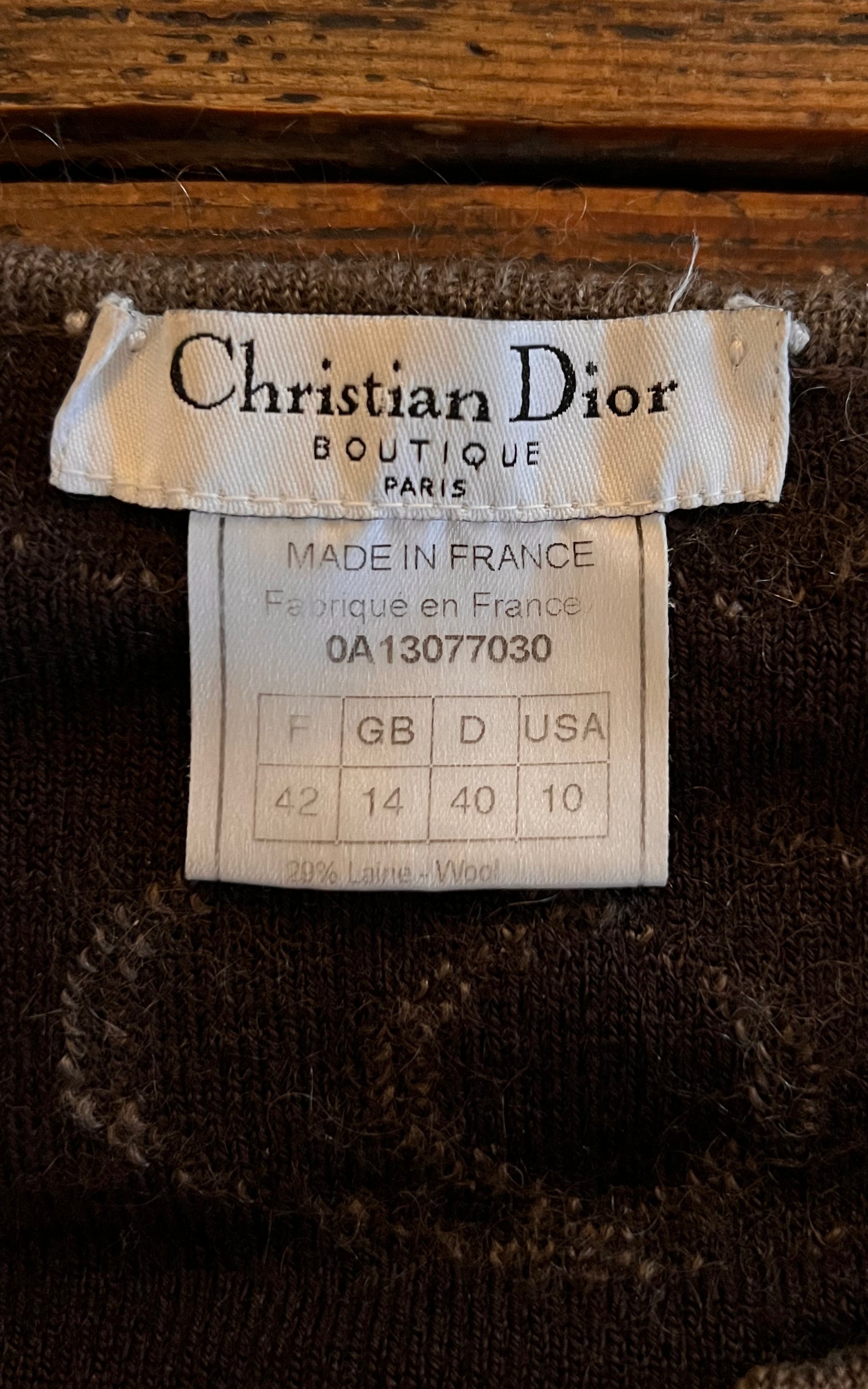 Vintage Christian Dior Knit Top